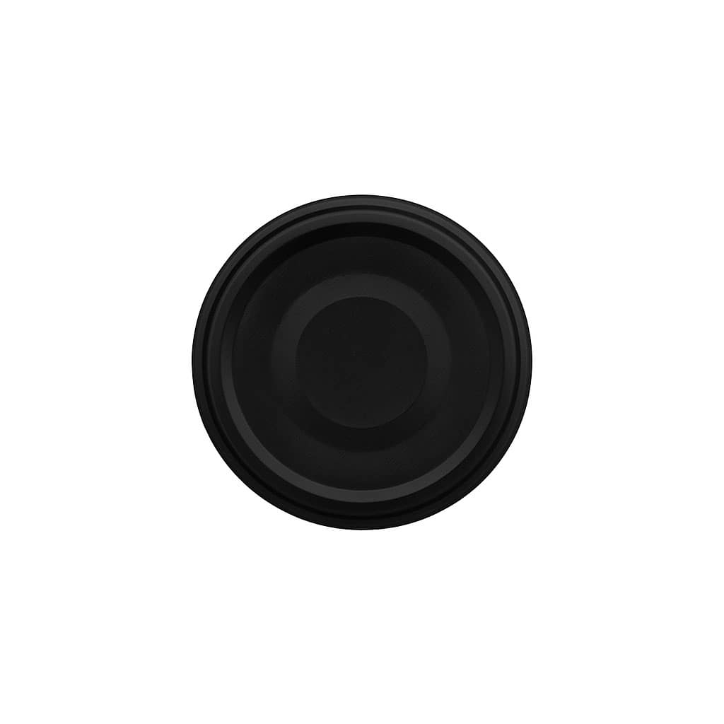Twist-Off-lokk, hvit blikkplate, svart, for åpning: TO 48