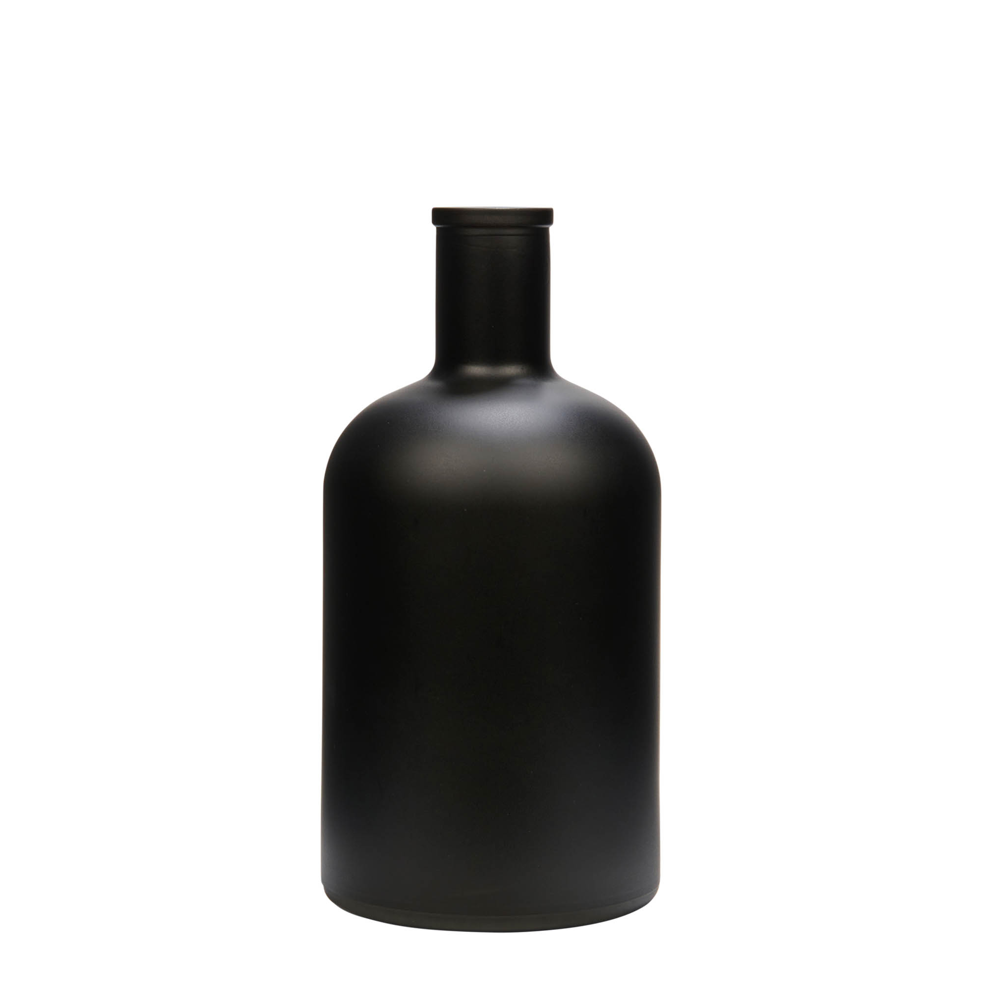 700 ml glassflaske 'Gerardino', svart, åpning: kork