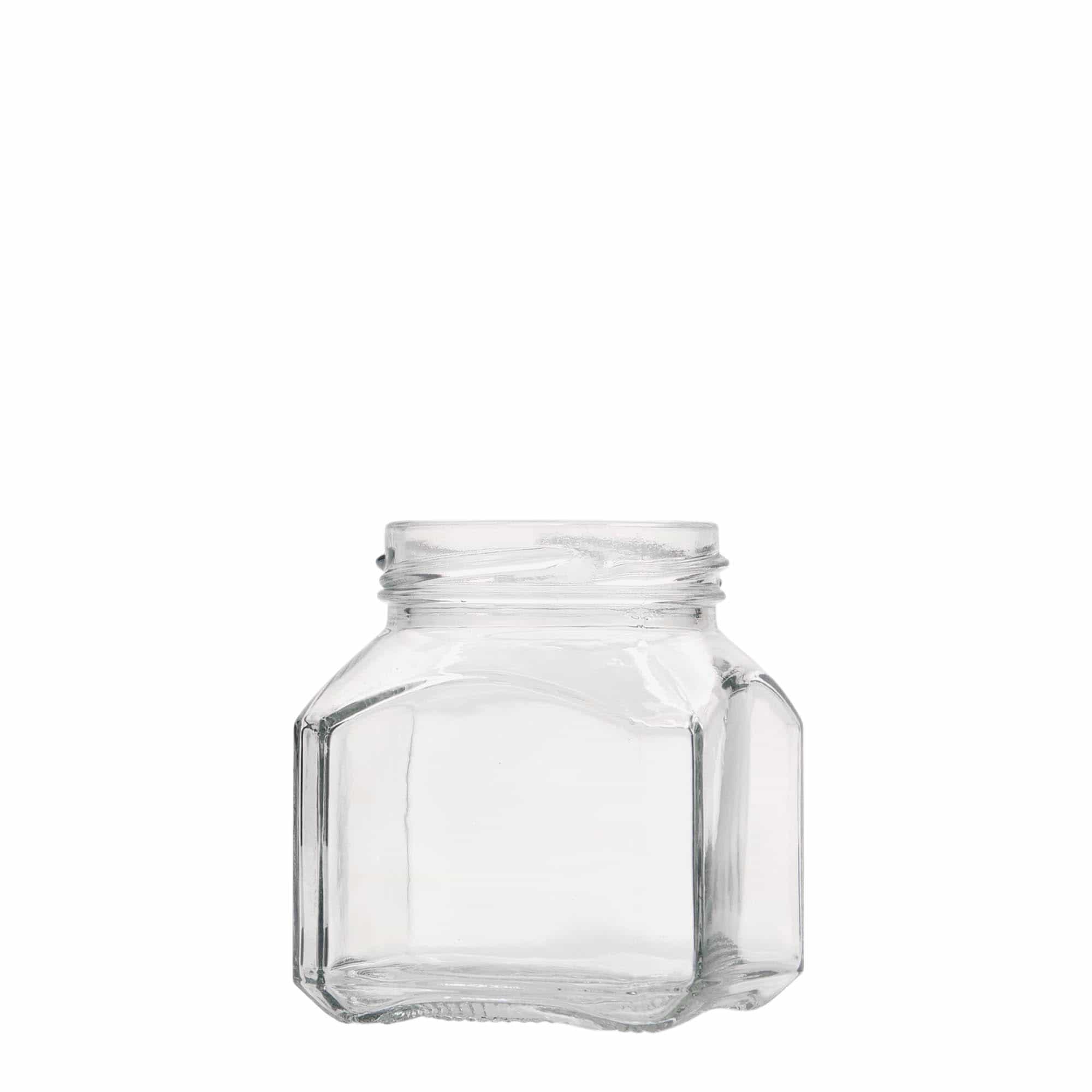 212 ml firkantet glass 'Mailand', åpning: Twist-Off (TO 58)