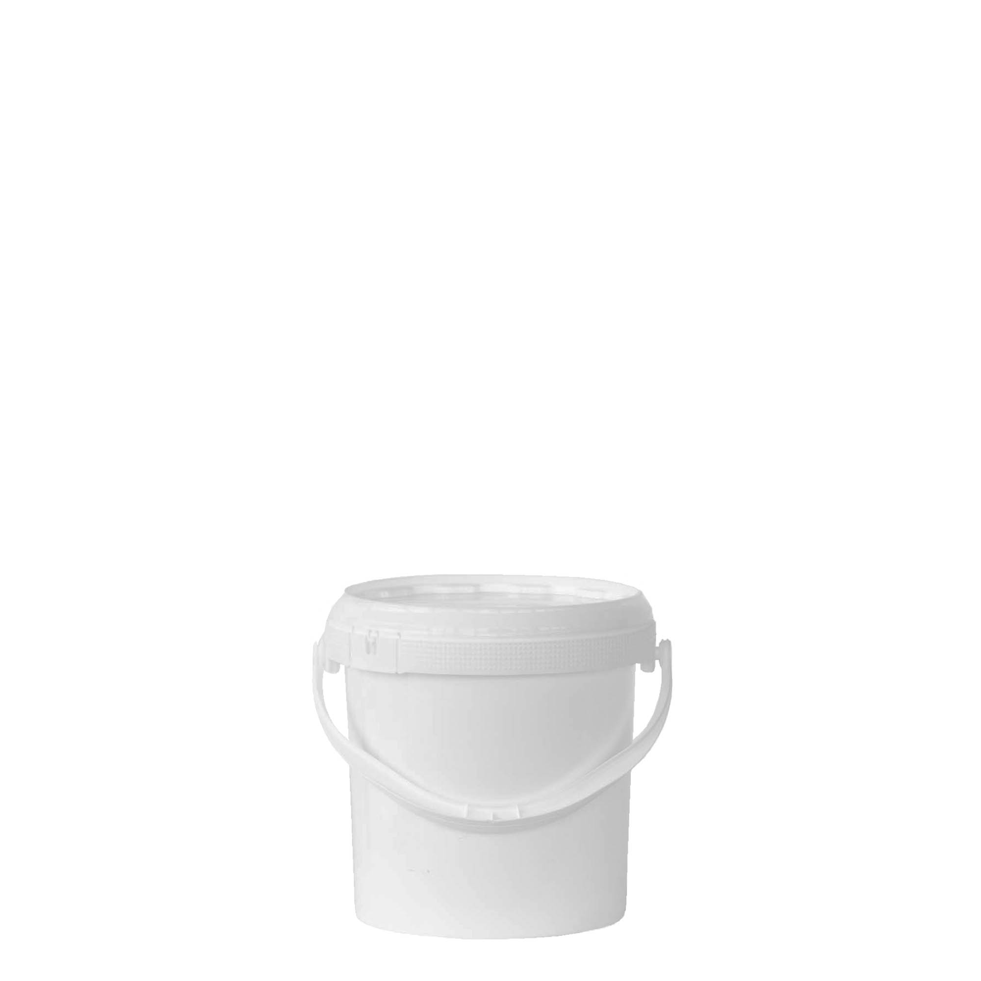 1 l bøtte, PP-plast, hvit