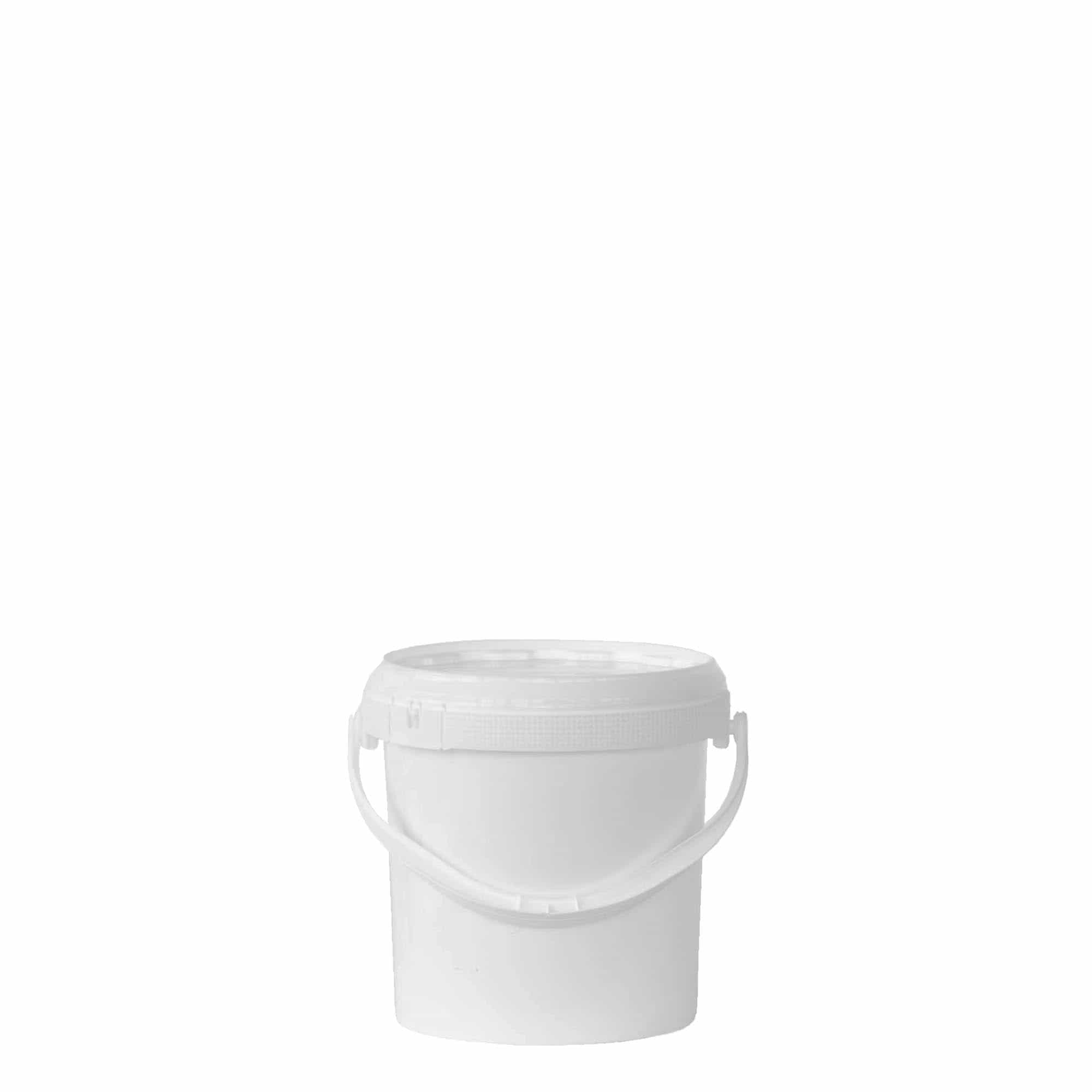 1 l bøtte, PP-plast, hvit