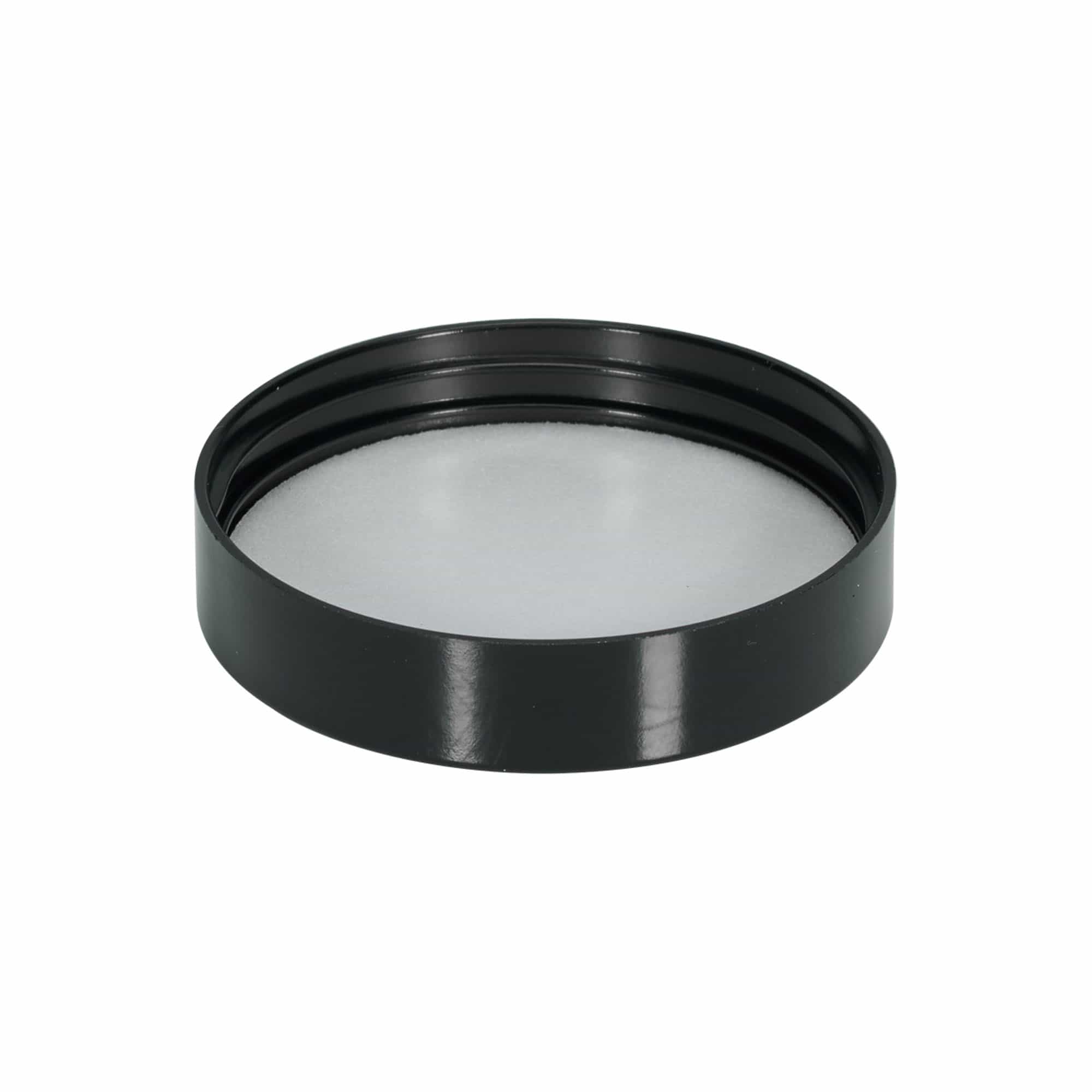 Skrulokk for 120 ml 'Brown Line', HPM-plast, hvit