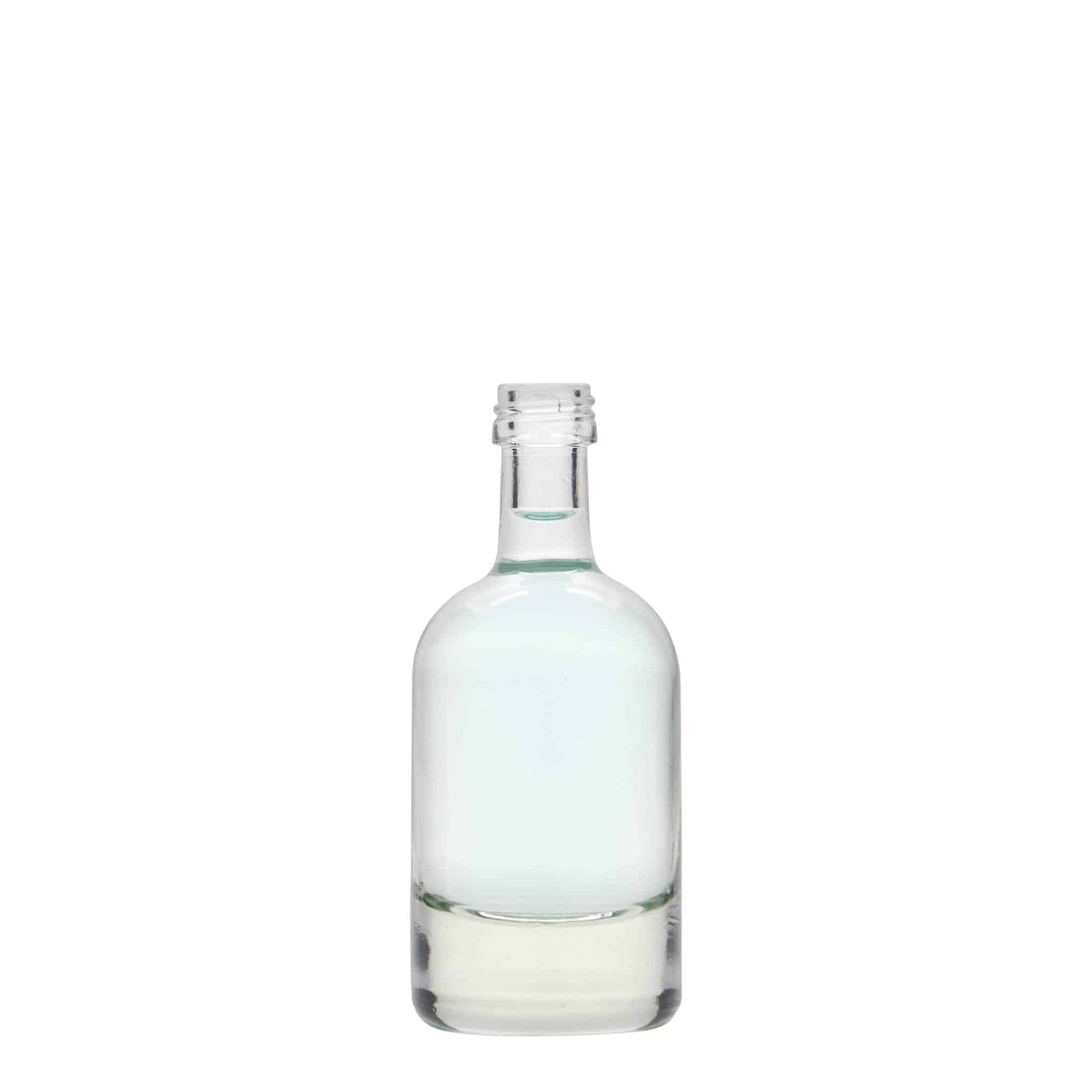 50 ml glassflaske "Linea Uno", åpning: PP 18