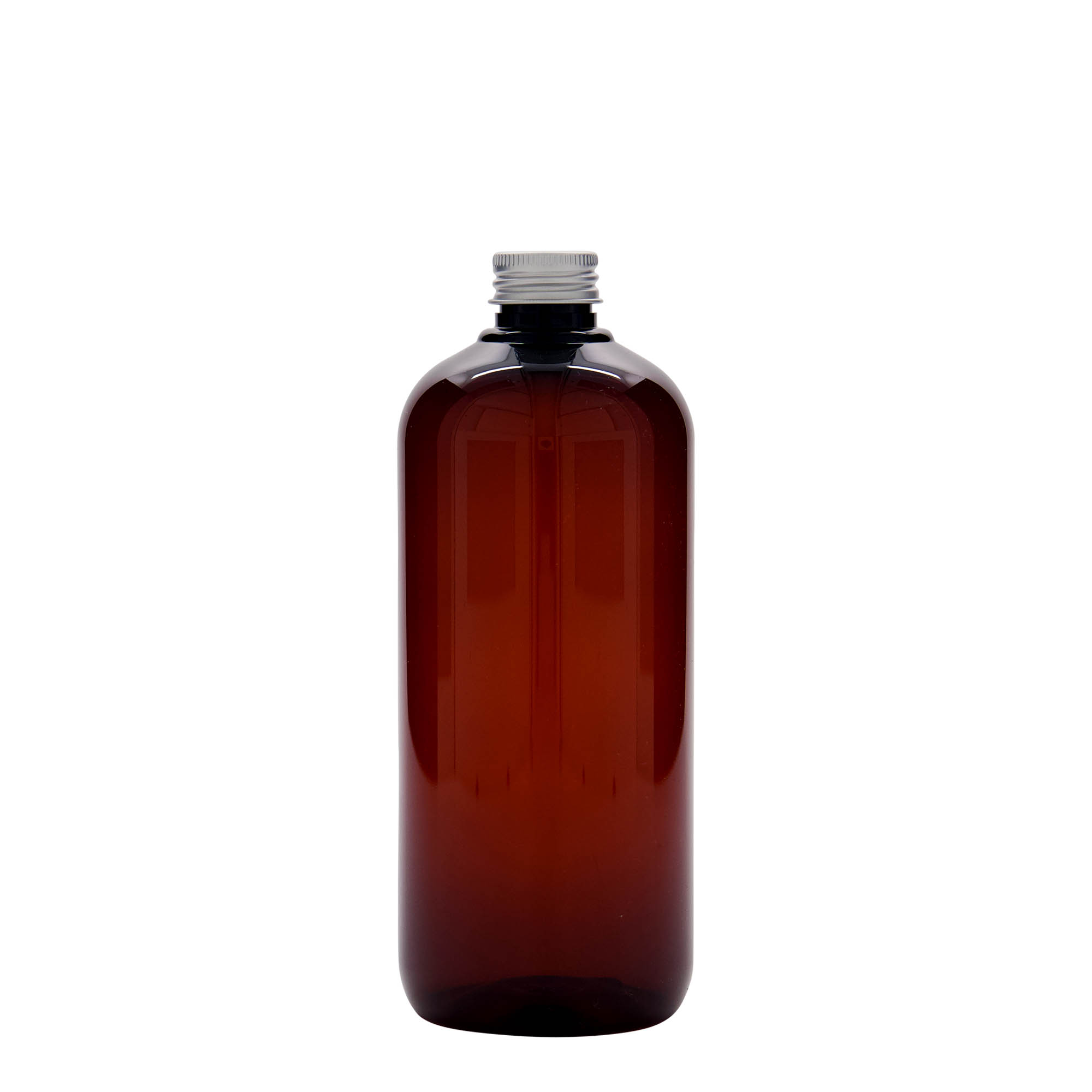 500 ml resirkulert plastflaske 'Victor's Best', PCR, brun, åpning: 24/410