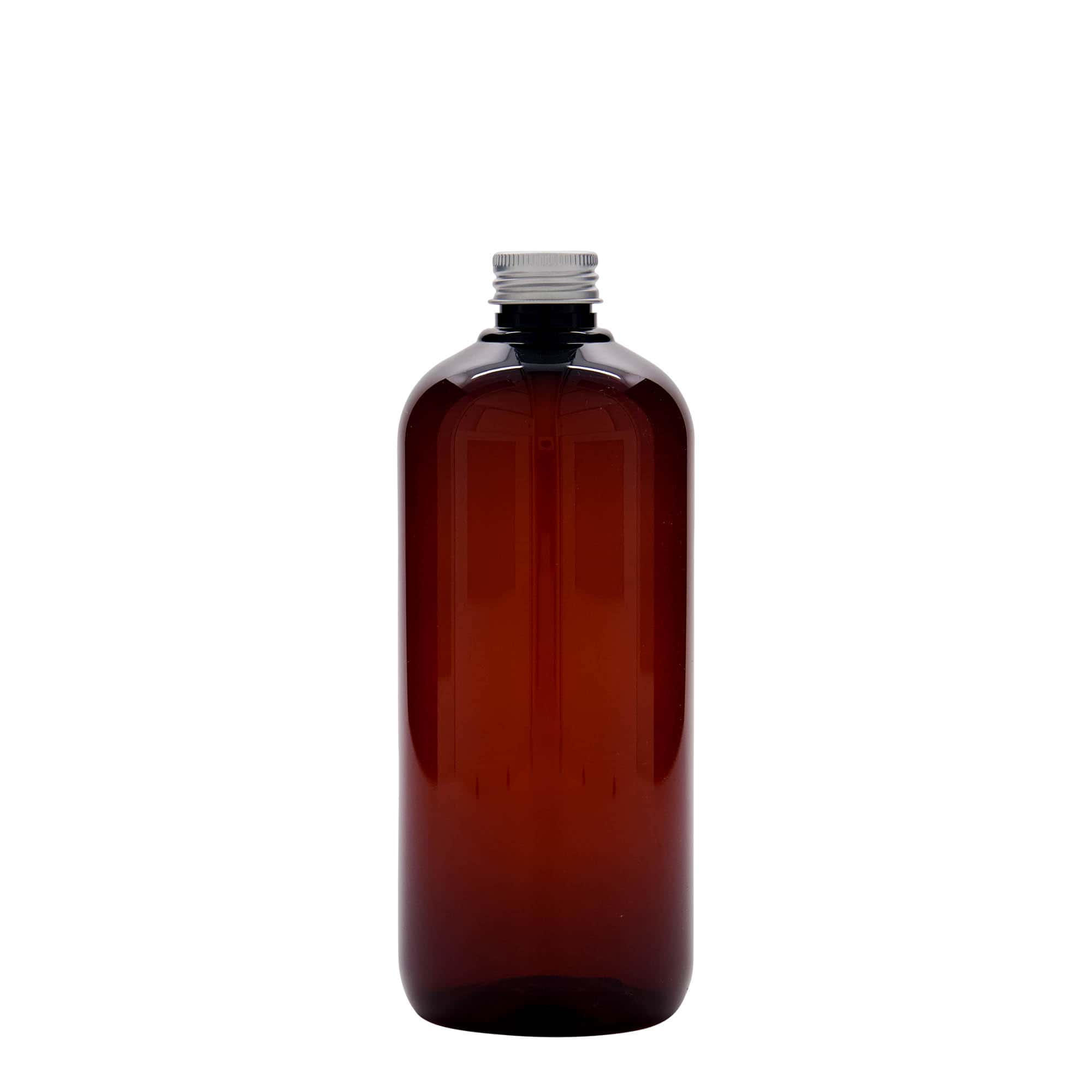 500 ml resirkulert plastflaske 'Victor's Best', PCR, brun, åpning: 24/410
