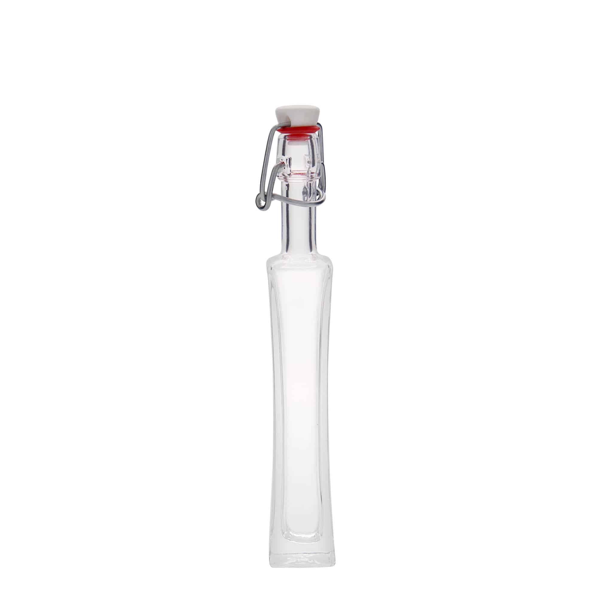 40 ml glassflaske 'Koko', firkantet, åpning: hengselstopp