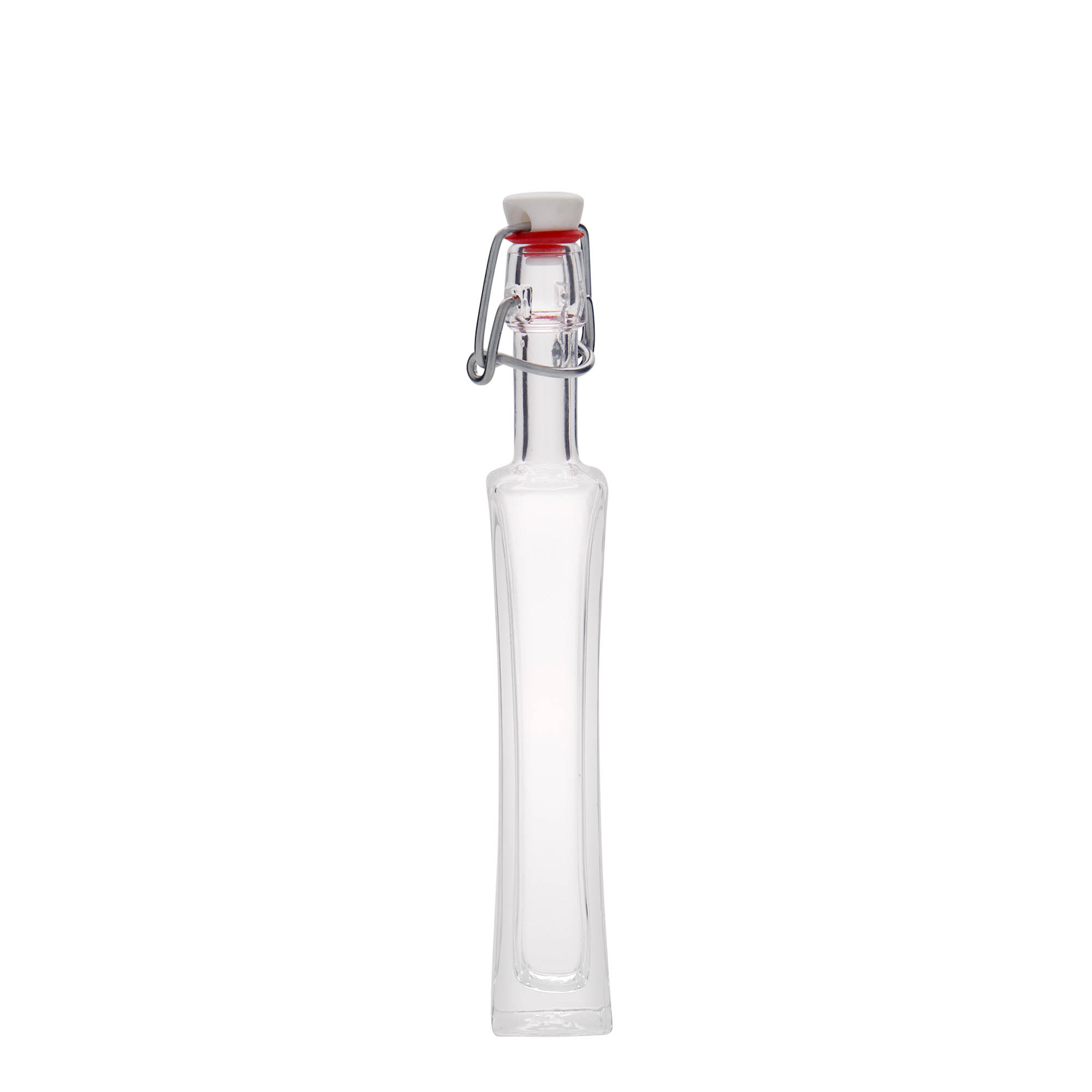 40 ml glassflaske 'Koko', firkantet, åpning: hengselstopp