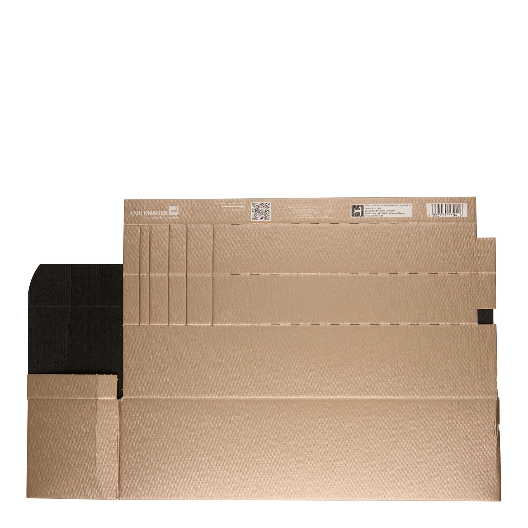 Gaveeske 'Metallic', rektangulær, papp, champagne Gaveeske 'Metallic', rektangulær, papp, champagne