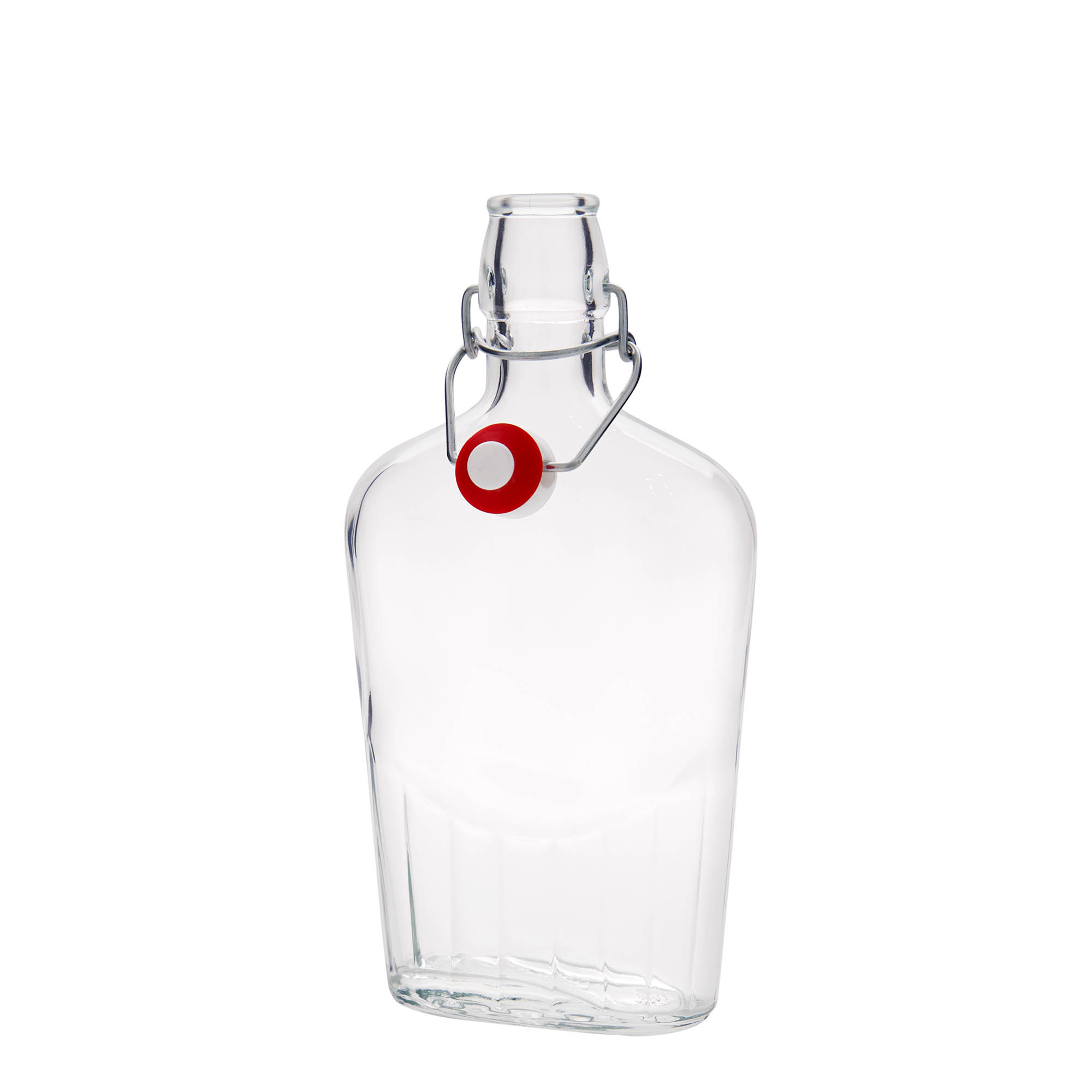 500 ml glassflaske 'Fiaschetta', oval, åpning: patentlokk 500 ml glassflaske 'Fiaschetta', oval, åpning: patentlokk
