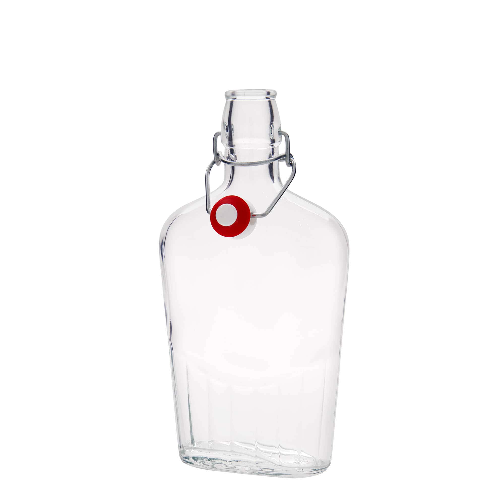 500 ml glassflaske 'Fiaschetta', oval, åpning: patentlokk 500 ml glassflaske 'Fiaschetta', oval, åpning: patentlokk
