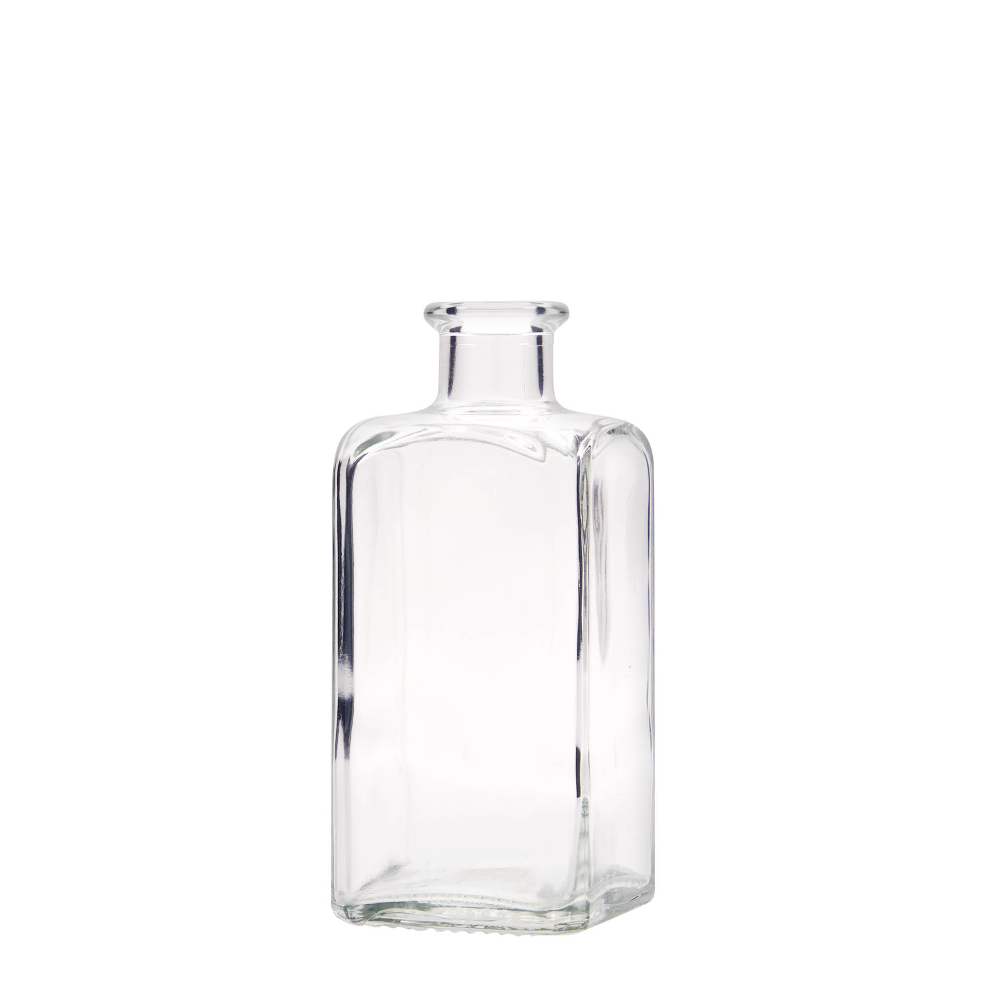 250 ml glassflaske Apotheker Carré, firkantet, åpning: kork 250 ml glassflaske Apotheker Carré, firkantet, åpning: kork