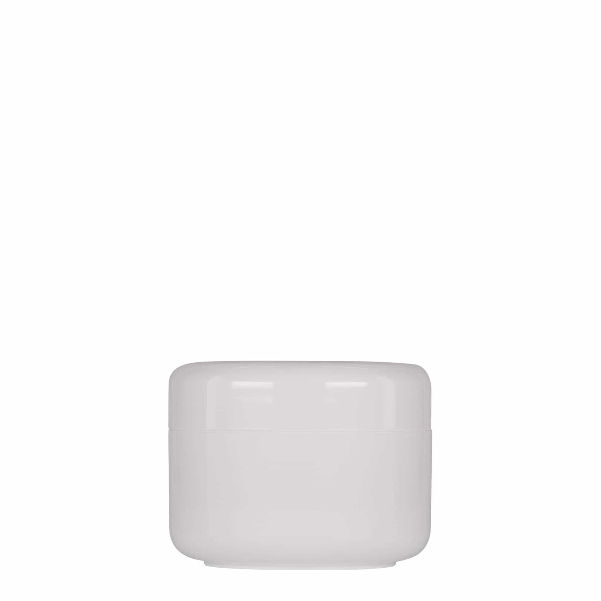 100 ml plastboks "Bianca", PP, hvit, åpning: Skrulokk