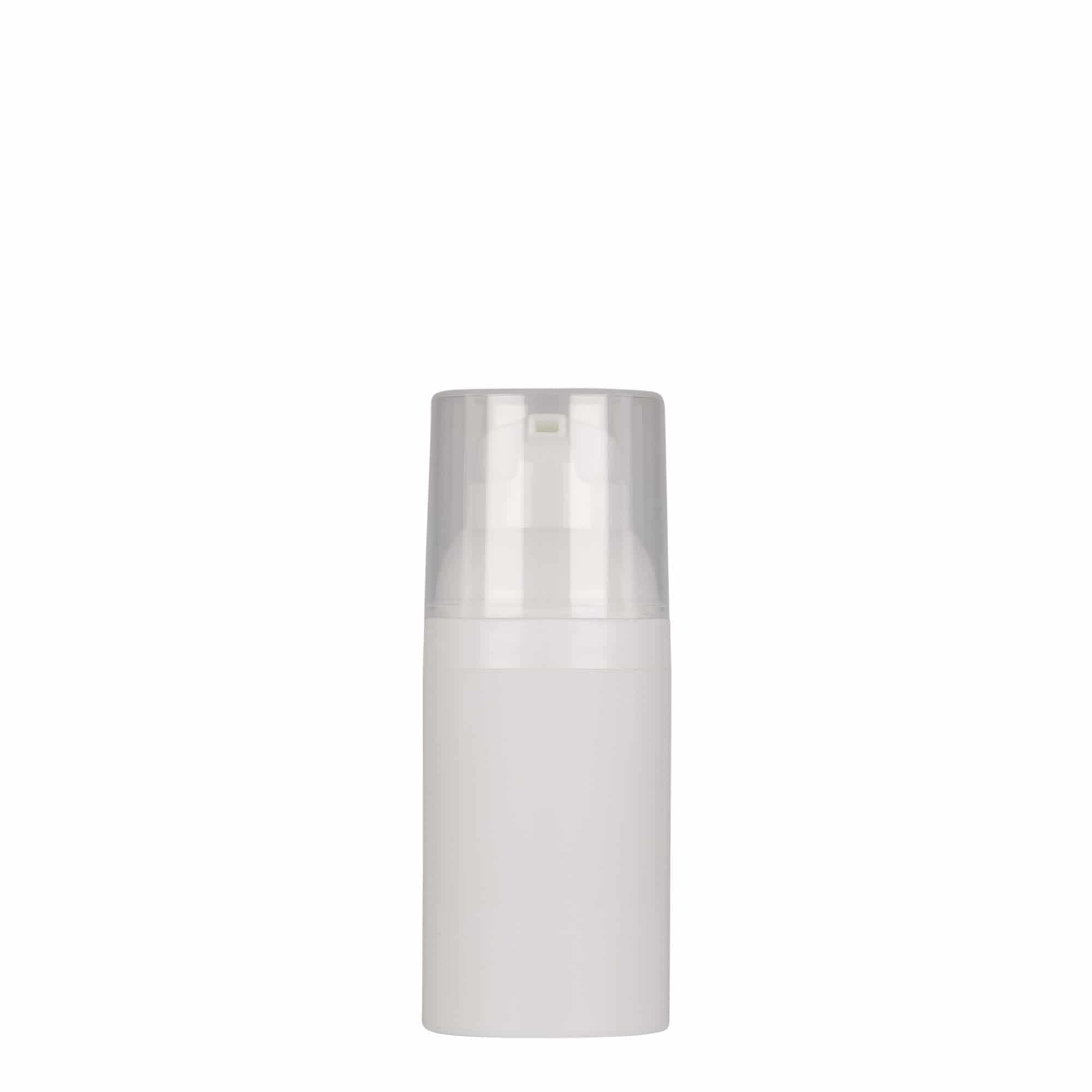 30 ml luftløs dispenser 'Mezzo', PP-plast, hvit