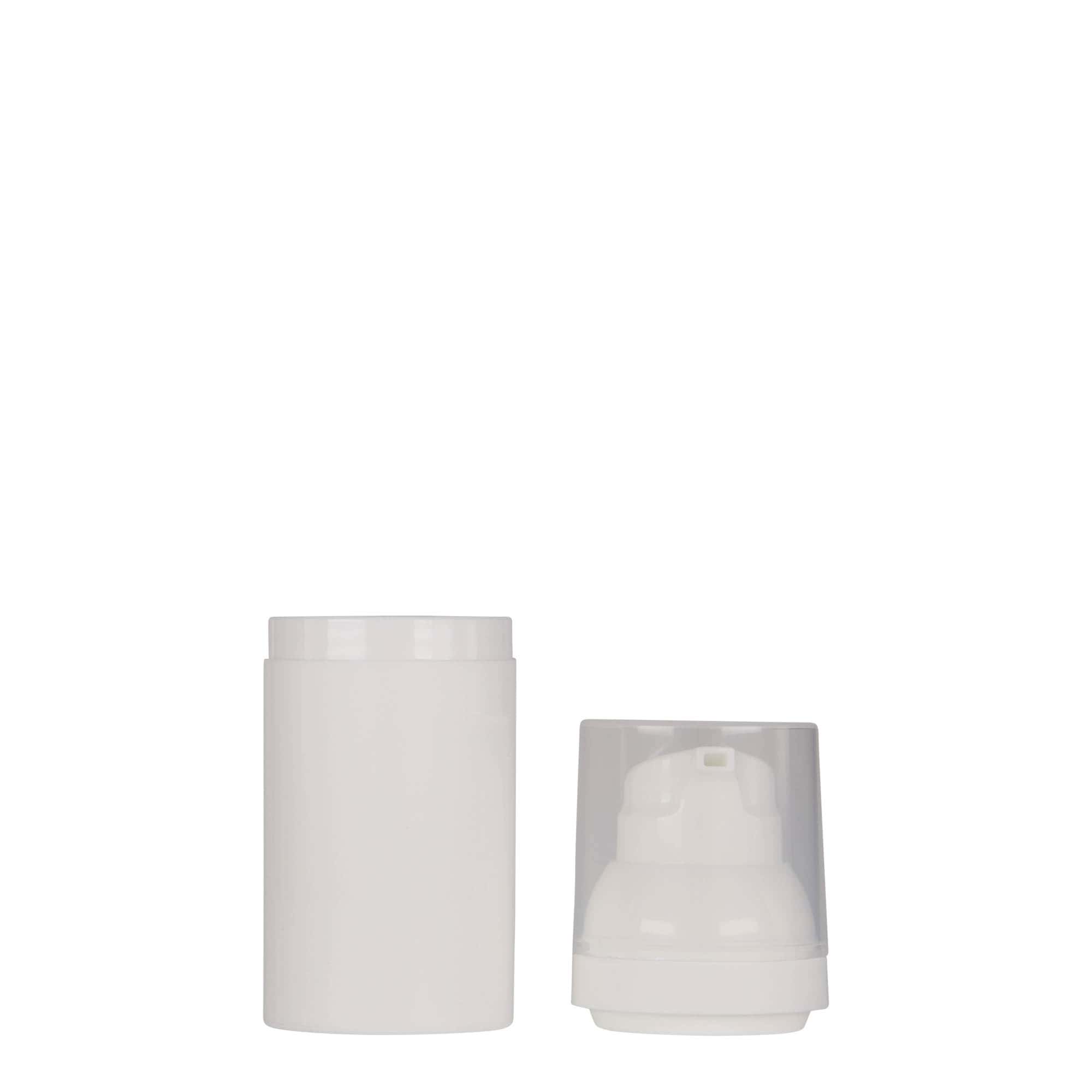30 ml luftløs dispenser 'Mezzo', PP-plast, hvit