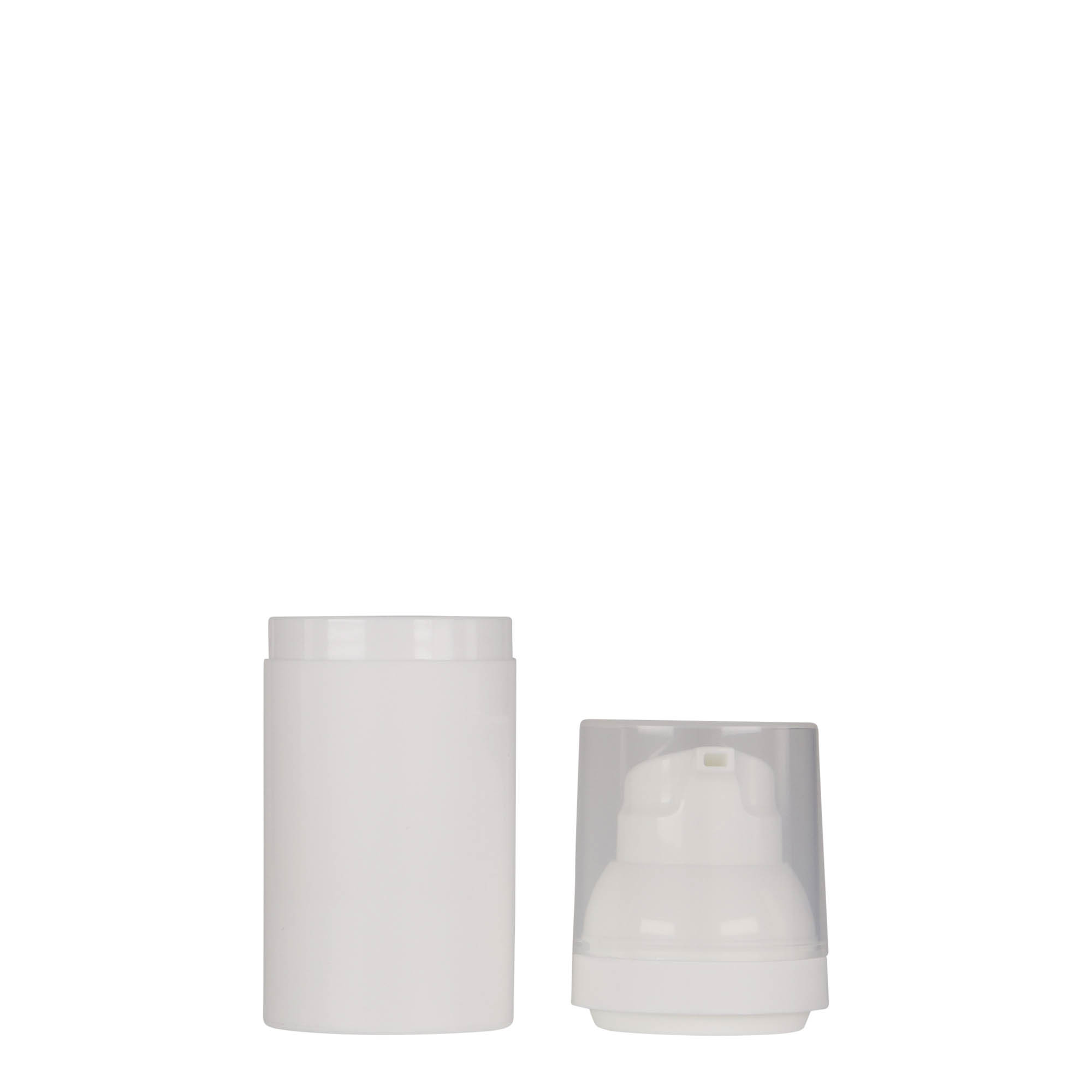 30 ml luftløs dispenser 'Mezzo', PP-plast, hvit