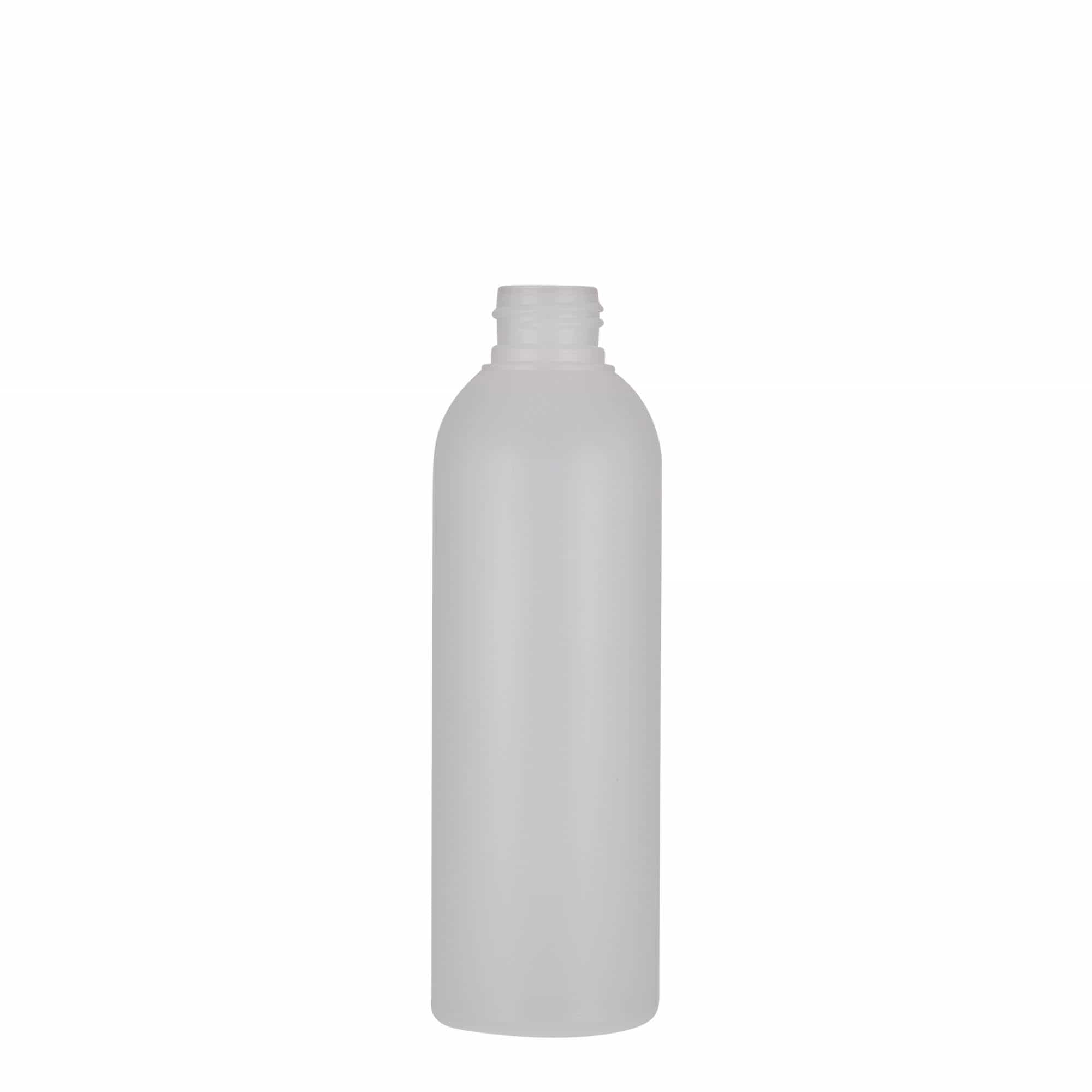 200 ml plastflaske 'Tuffy', HDPE, natur, åpning: 24/410