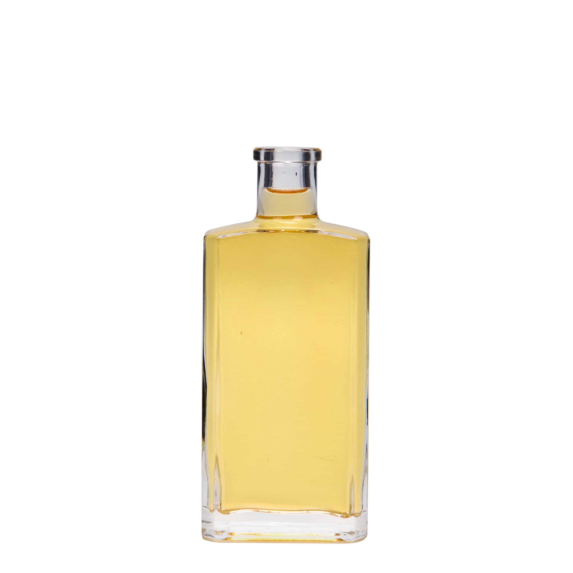 200 ml glassflaske "Shiny", firkantet, åpning: Kork
