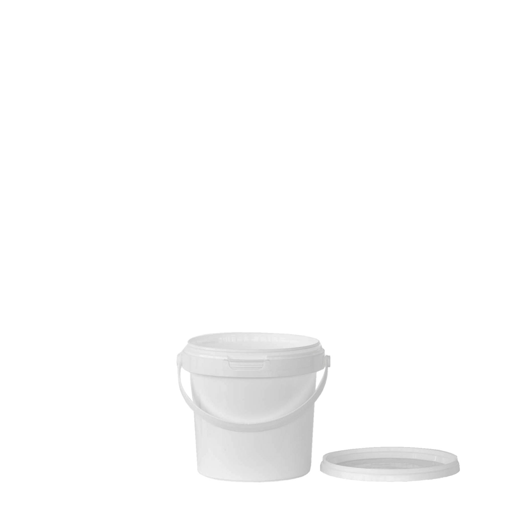 0,6 l bøtte, PP-plast, hvit