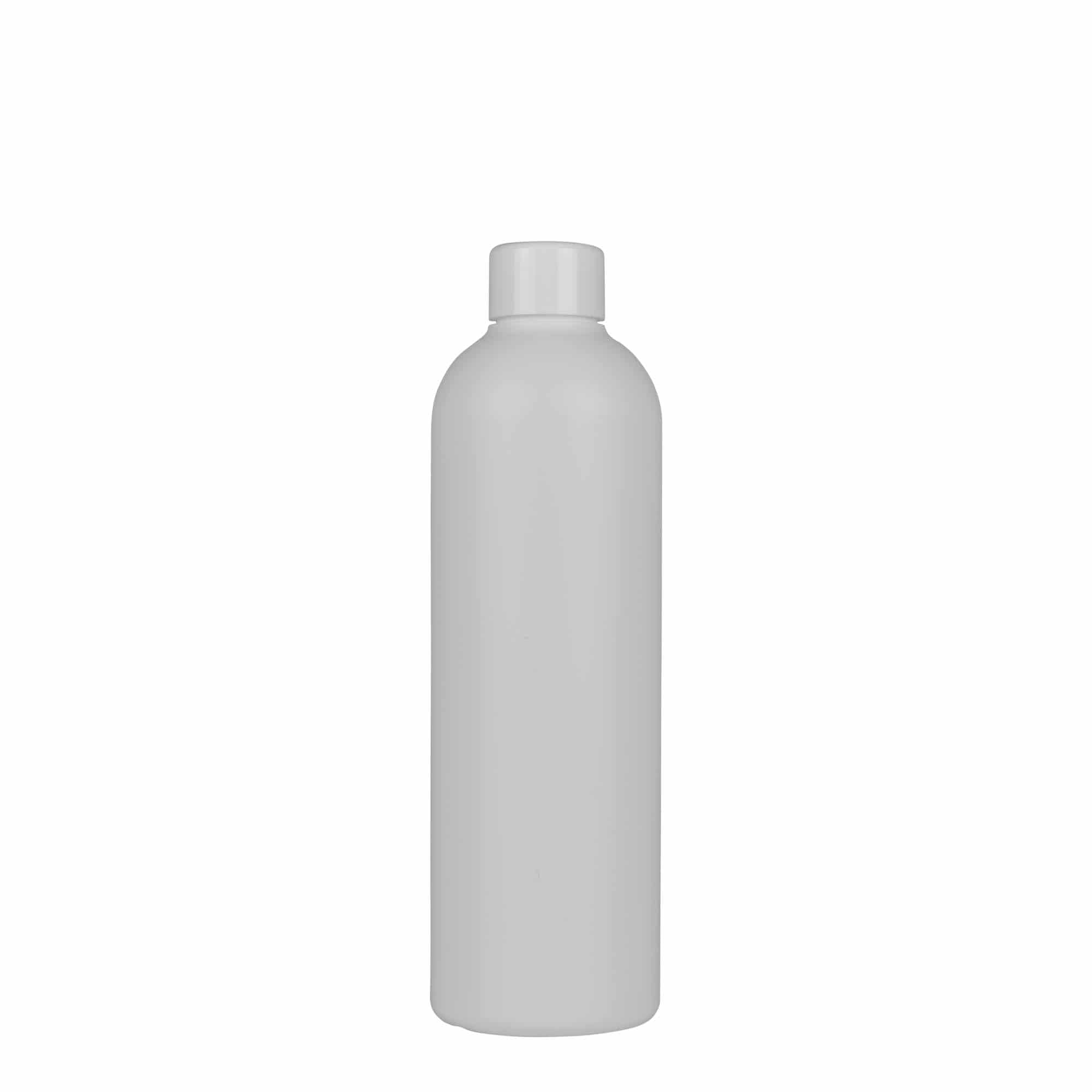 300 ml plastflaske "Tuffy", HDPE, hvit, åpning: GPI 24/410