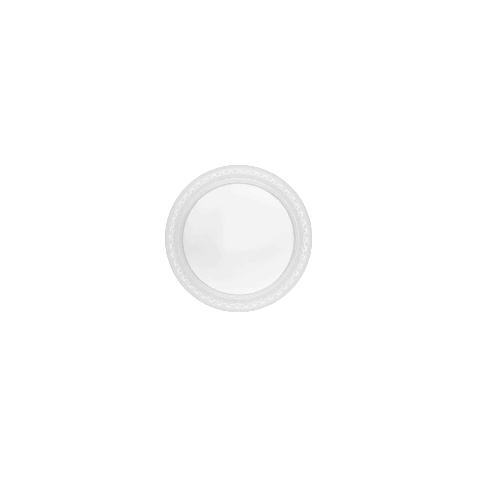 Skrukork 'Clear/Platin Edition', PP-plast, hvit, for åpning: 45/2P