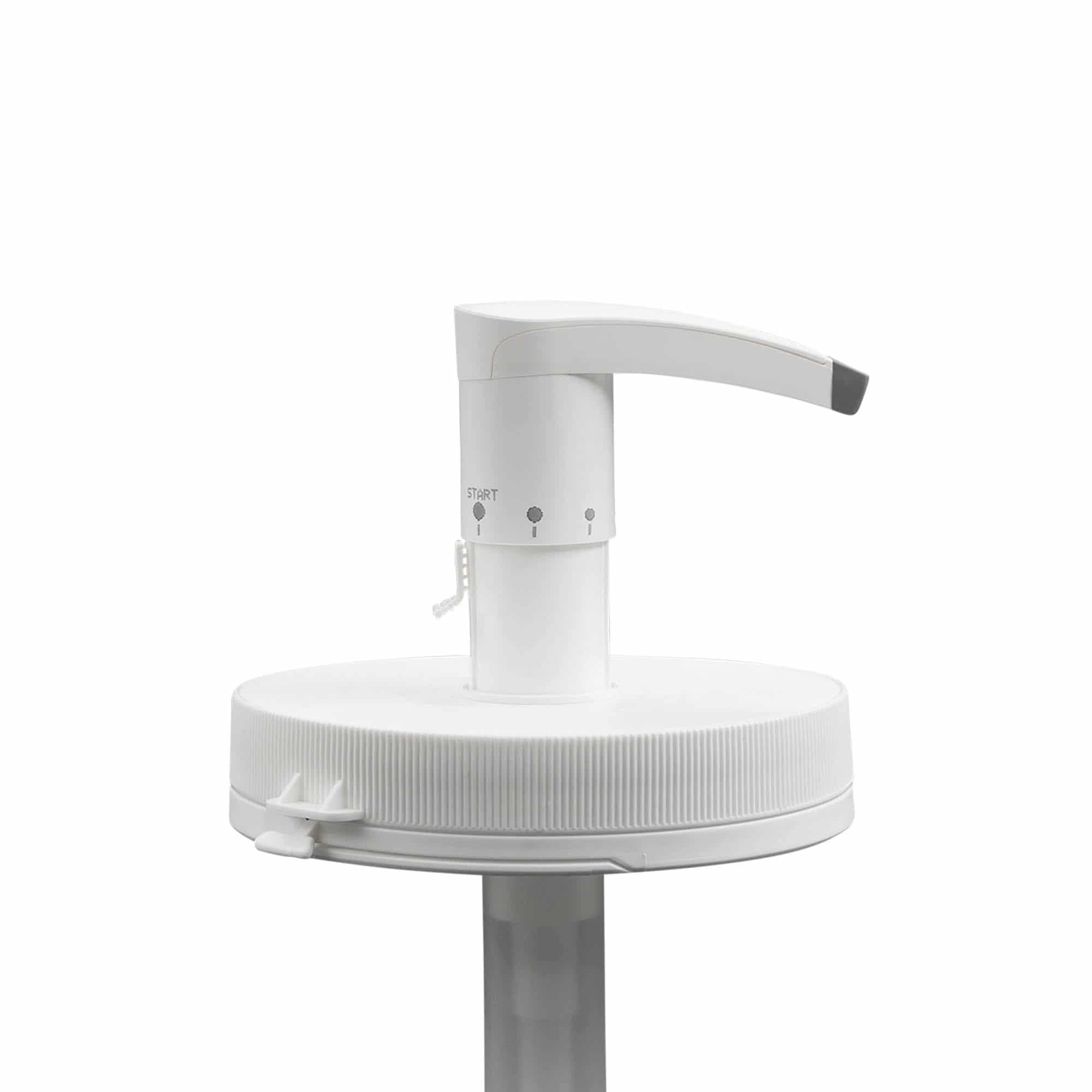 Dispenserpumpe for 1240 ml "Securibox", PE-plast, hvit, for åpning: Skrulokk