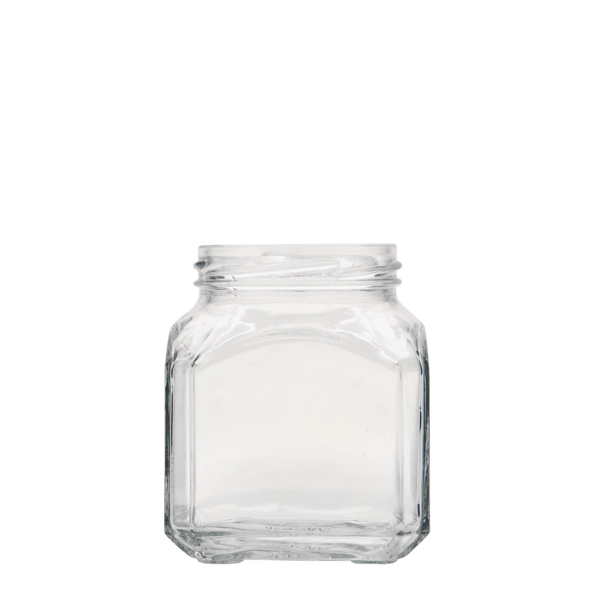 314 ml firkantet glass 'Mailand', åpning: Twist-Off (TO 63)