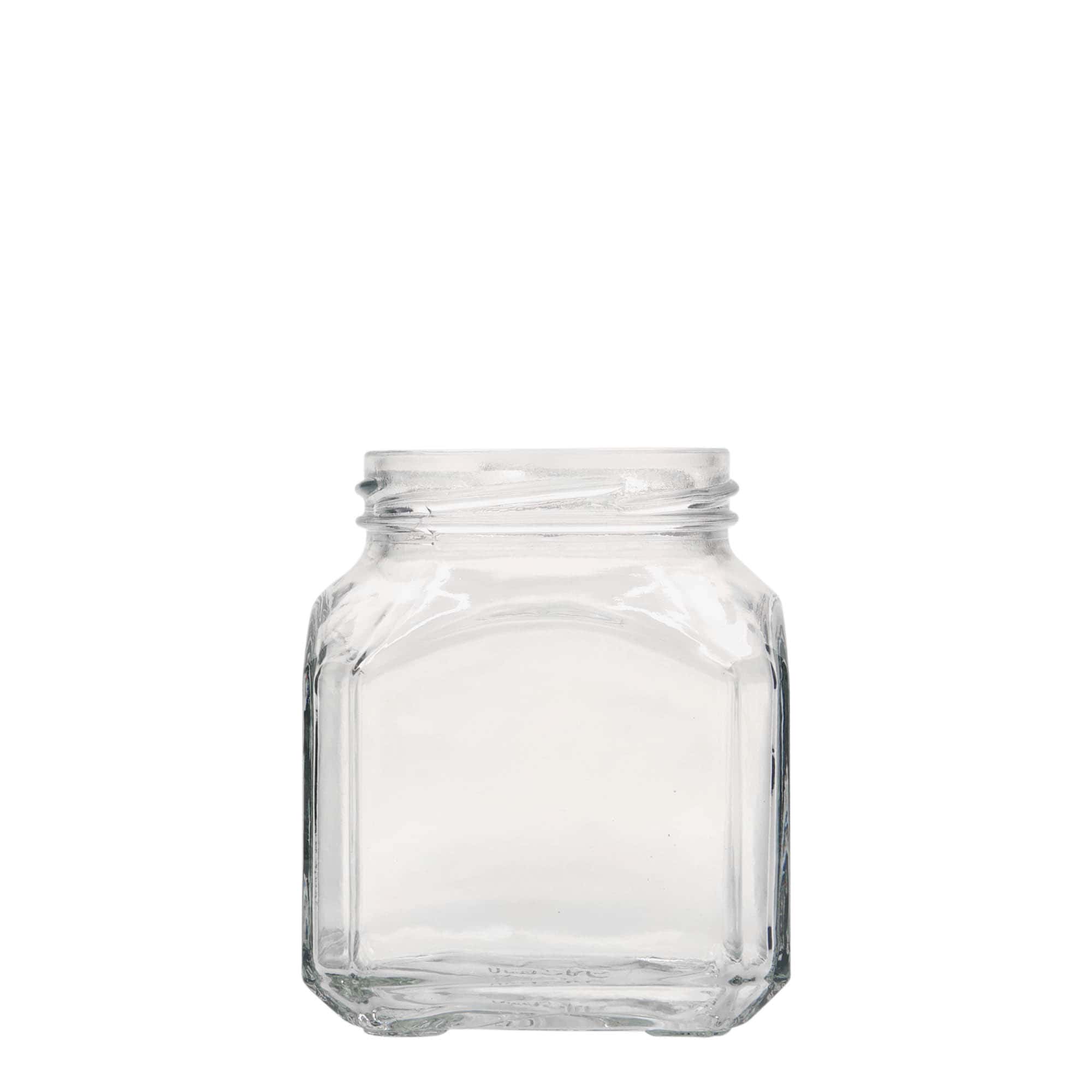 314 ml firkantet glass 'Mailand', åpning: Twist-Off (TO 63)