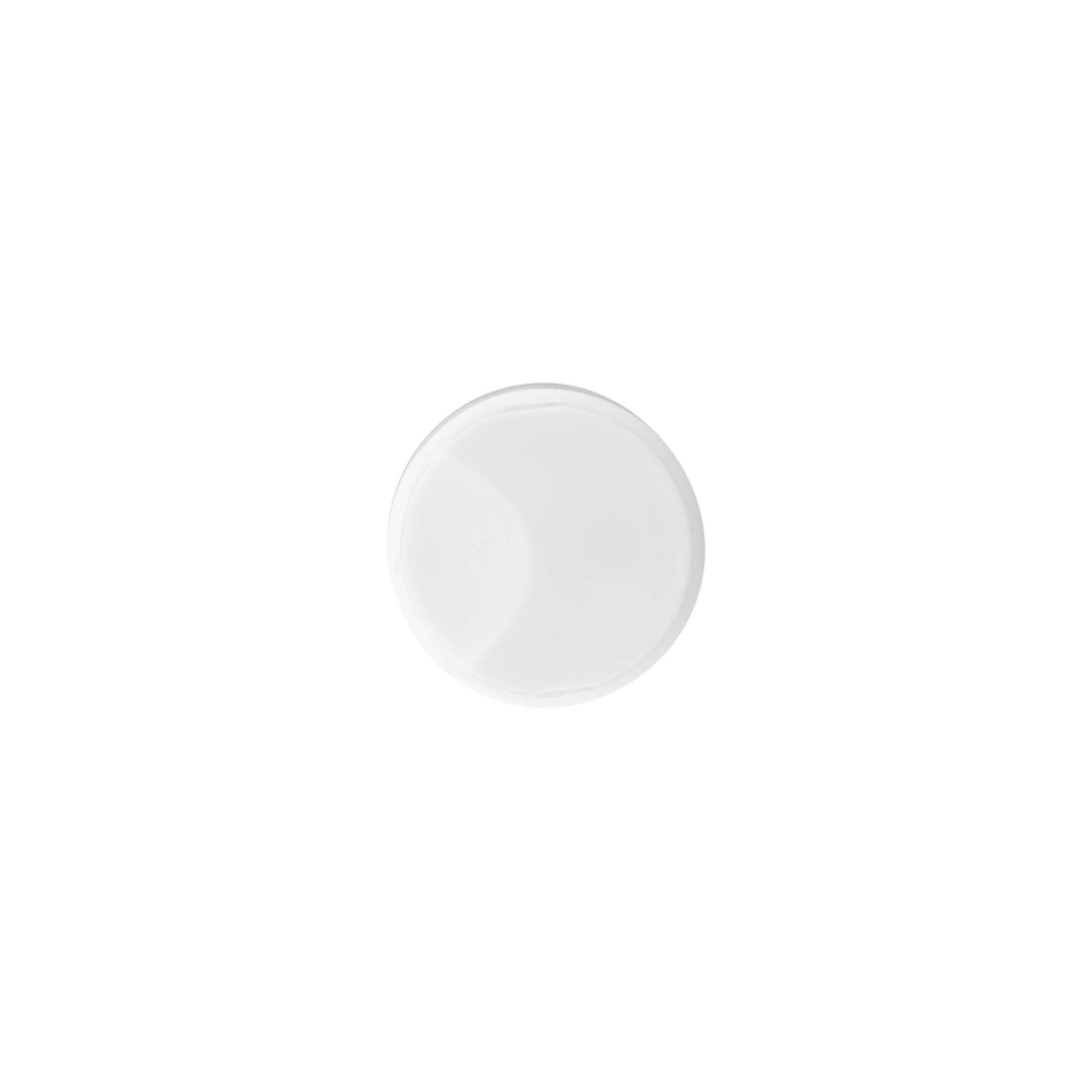 Skrukork Disc Top, PP-plast, hvit, for åpning: 24/410