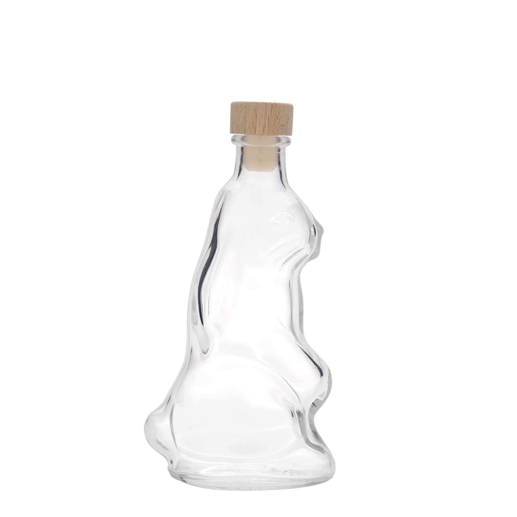 200 ml glassflaske "Hare", åpning: Kork