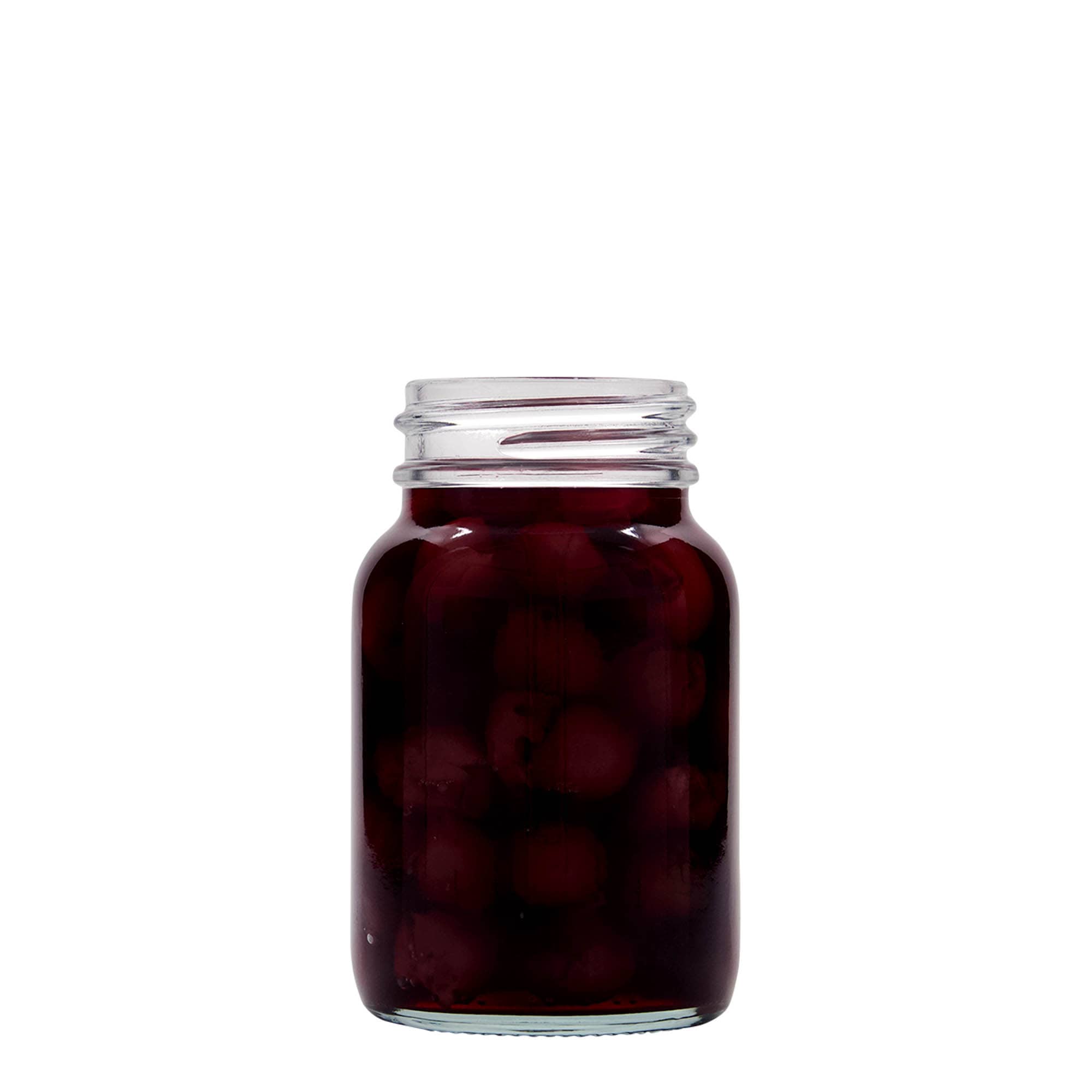 250 ml vid hals glass, åpning: DIN 55