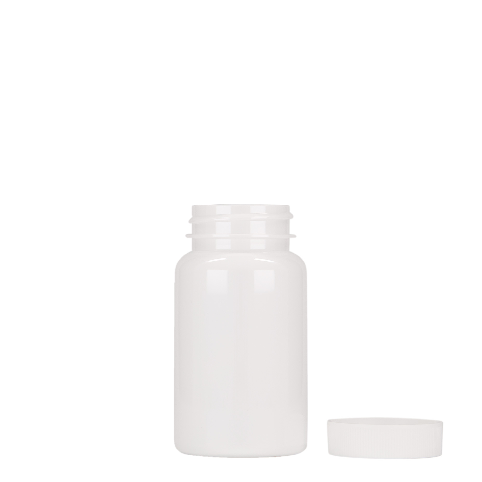 100 ml PET-beholder, plast, hvit, åpning: 38/400 100 ml PET-beholder, plast, hvit, åpning: 38/400