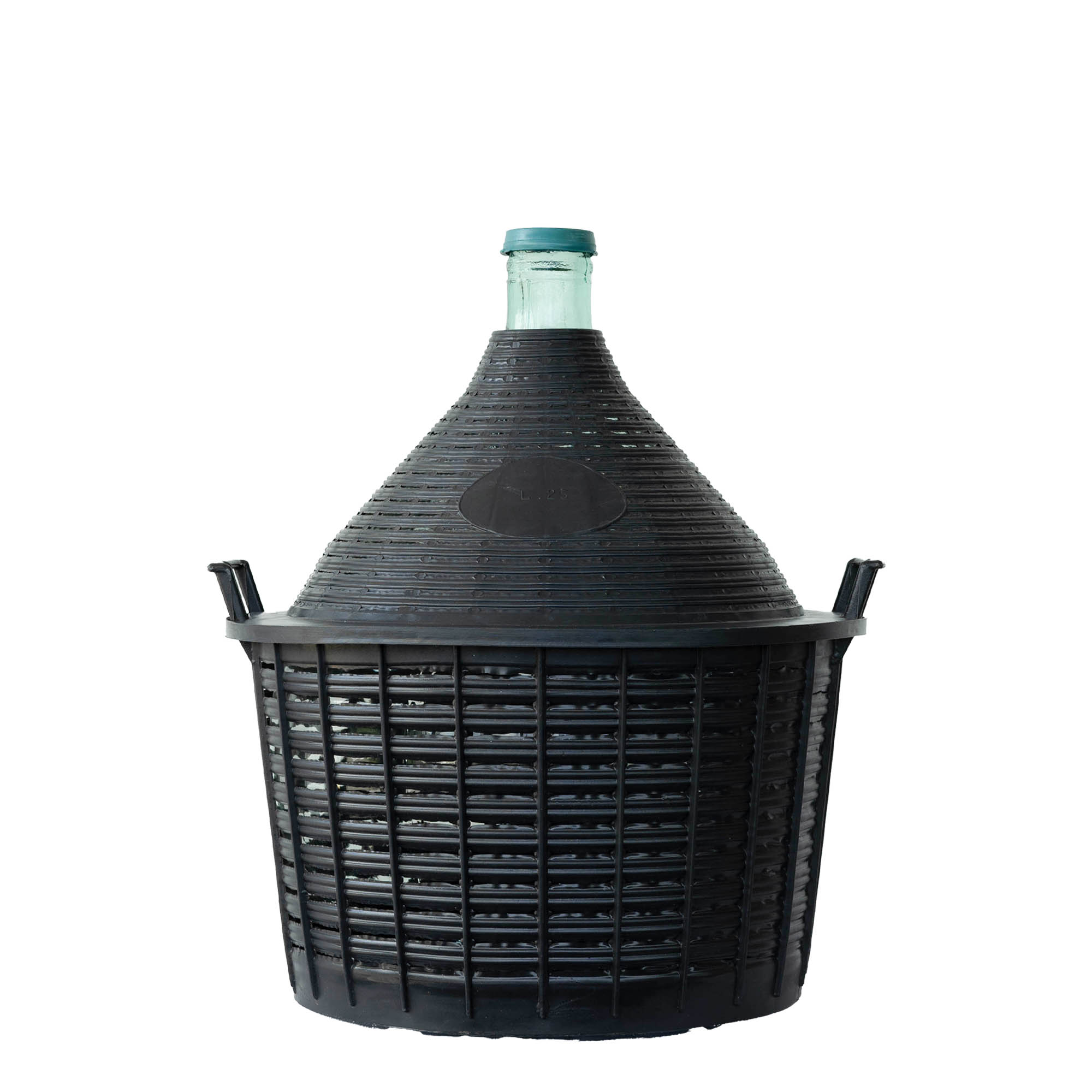 25 l ballongflaske med smal hals, glass, åpning: klafflokk 25 l ballongflaske med smal hals, glass, åpning: klafflokk