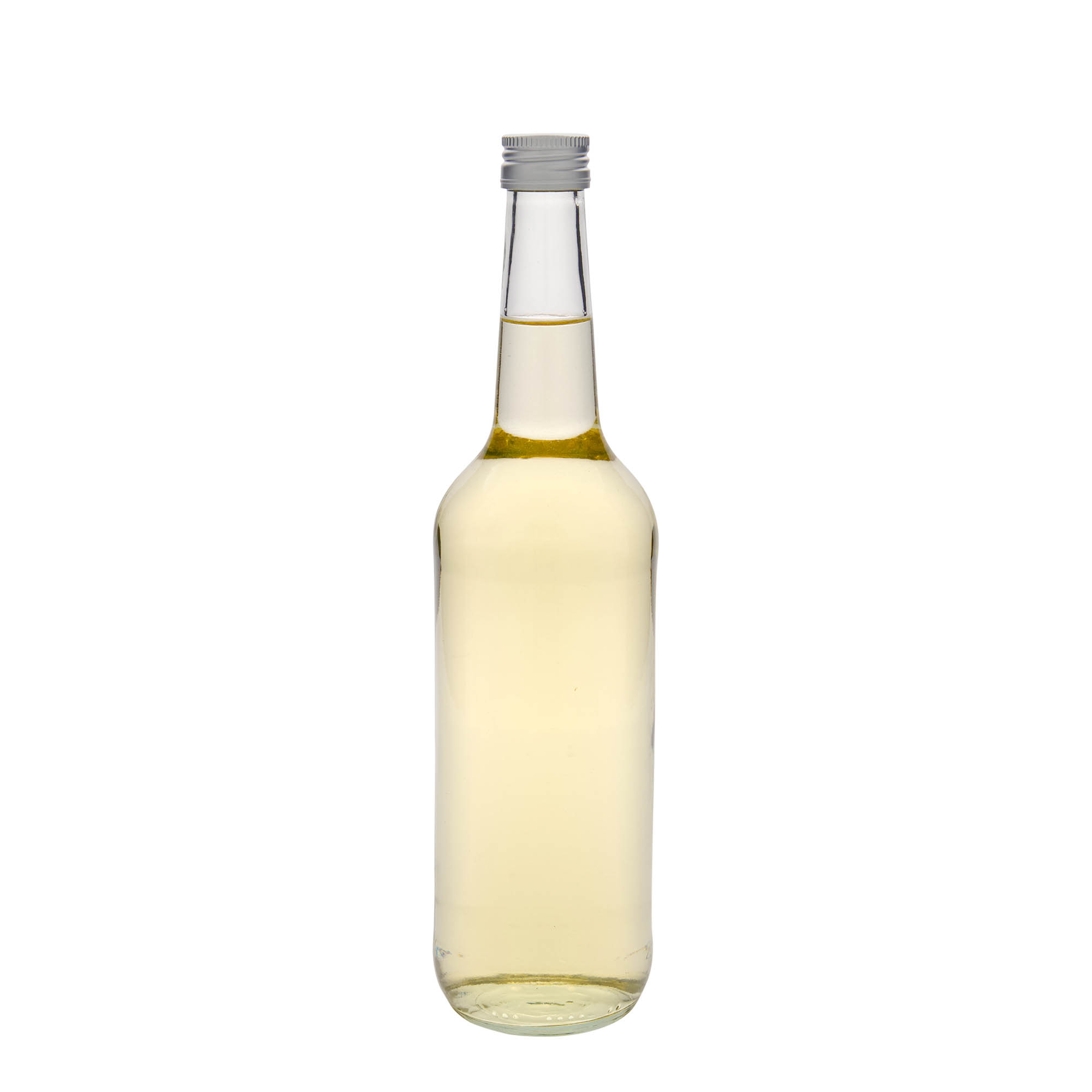 700 ml glassflaske med rett hals, åpning: PP 28