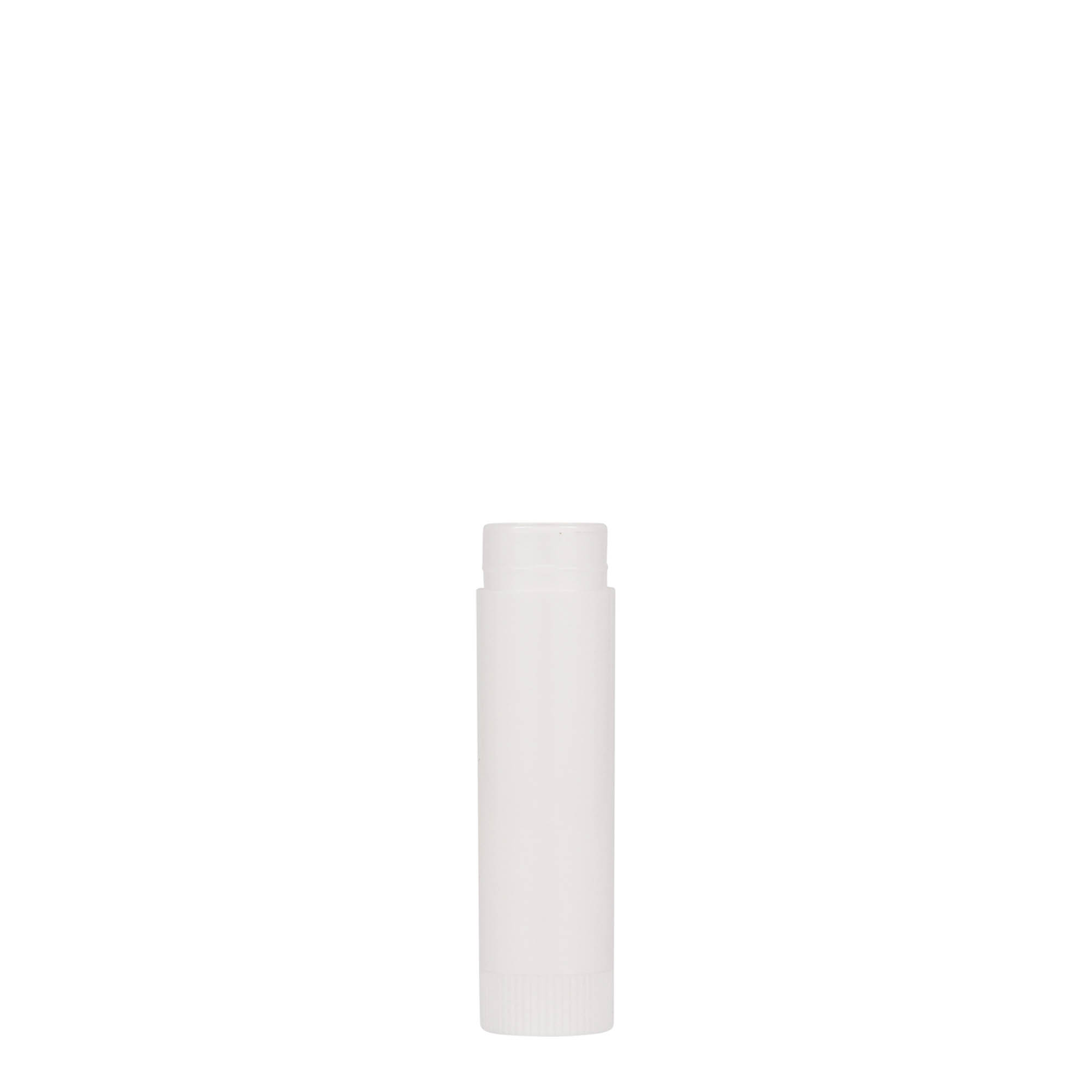 6 ml leppestifthylse, PP-plast, hvit