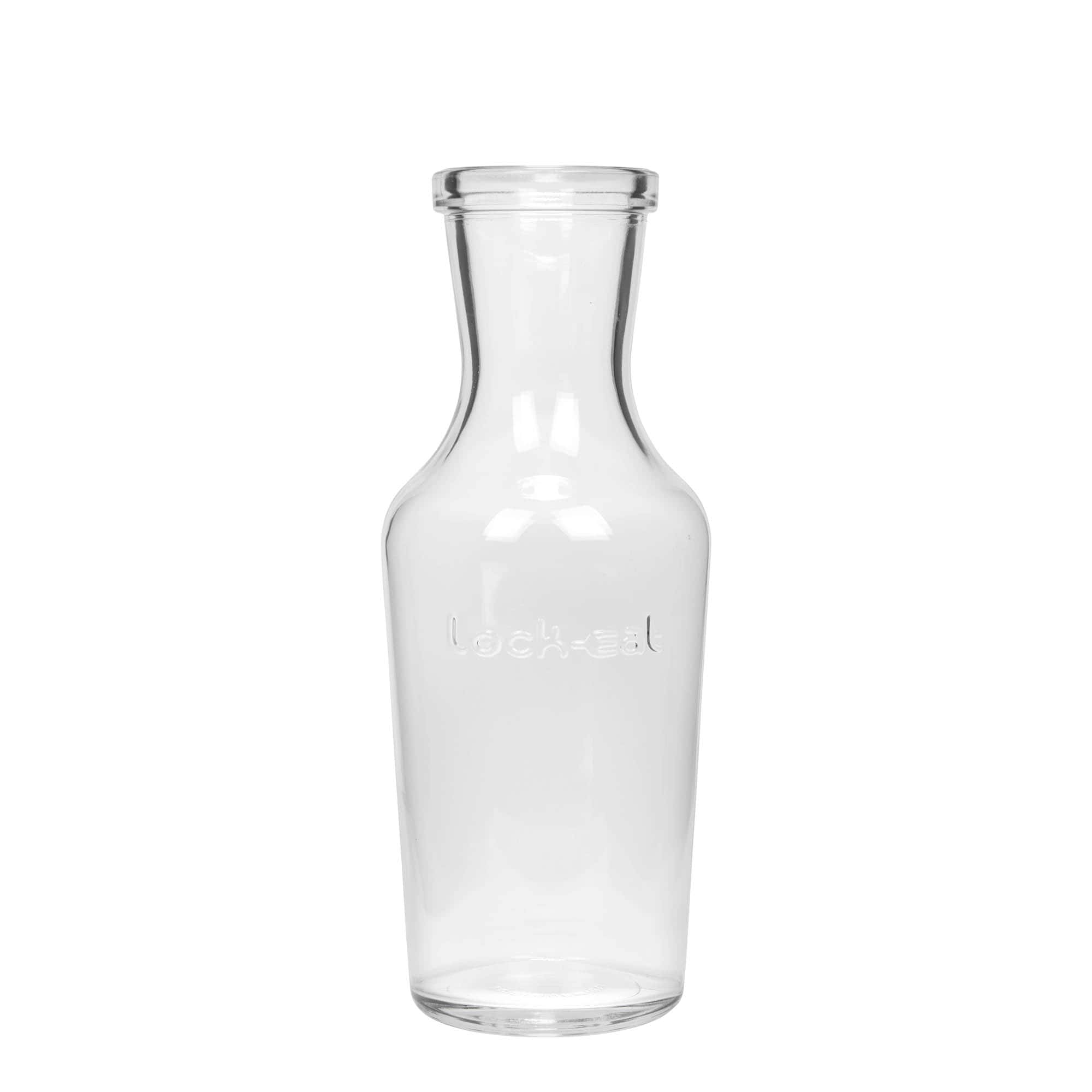 1.000 ml glasskaraffel 'Lock-Eat', åpning: trådspenne-lukking