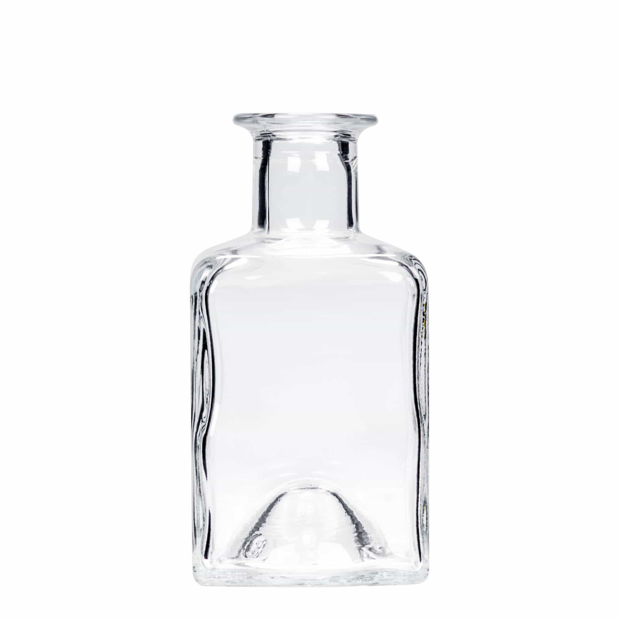 200 ml glassflaske "Kubica", kvadratisk, åpning: Kork 200 ml glassflaske "Kubica", kvadratisk, åpning: Kork