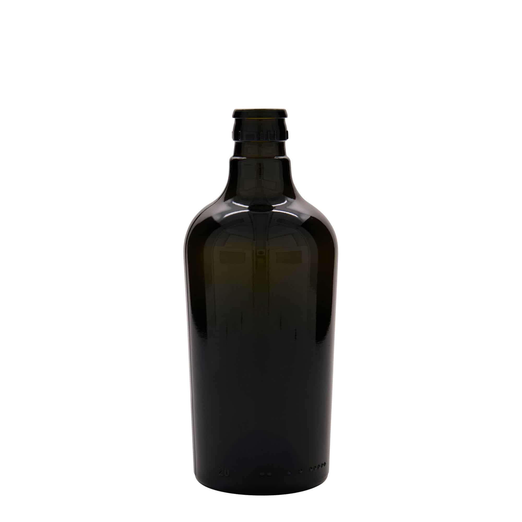 500 ml eddik-/oljeflaske "Oleum", glass, antikkgrønn, åpning: DOP 500 ml eddik-/oljeflaske "Oleum", glass, antikkgrønn, åpning: DOP