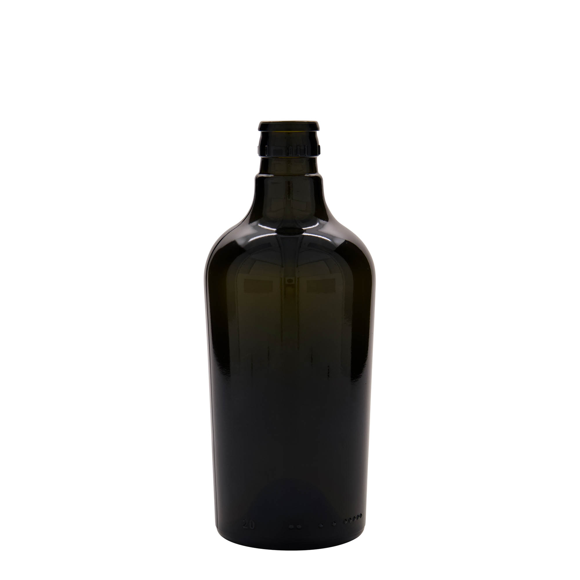 500 ml eddik-/olje flaske 'Oleum', glass, antikkgrønn, åpning: DOP 500 ml eddik-/olje flaske 'Oleum', glass, antikkgrønn, åpning: DOP