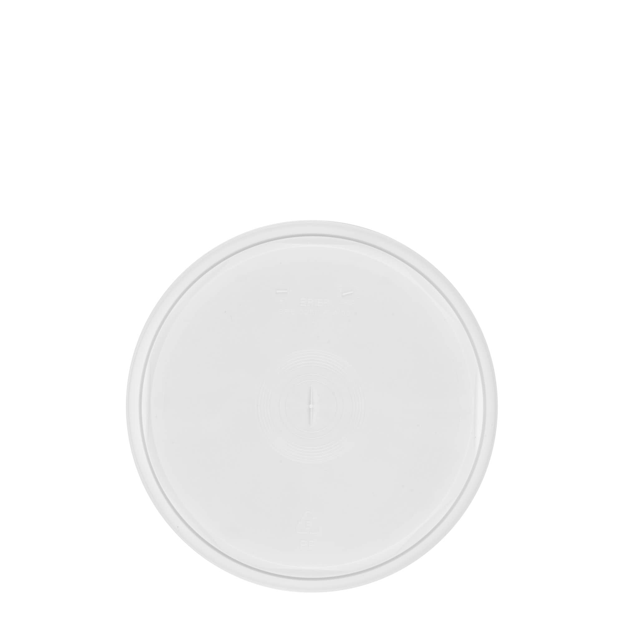 Lokk for 2,5 l bøtte, PP-plast, hvit