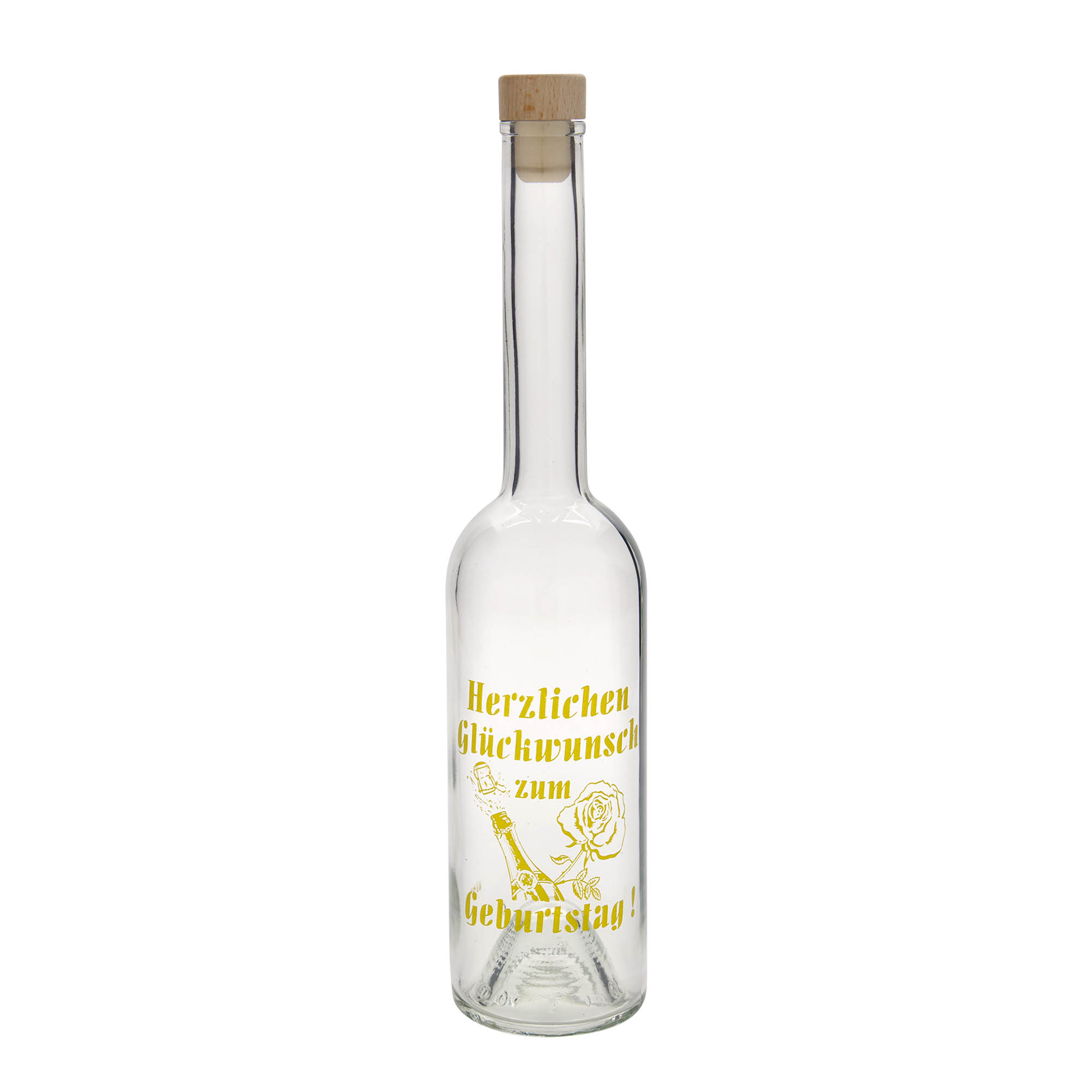 500 ml glassflaske 'Opera', motiv: eple, åpning: kork 500 ml glassflaske 'Opera', motiv: eple, åpning: kork