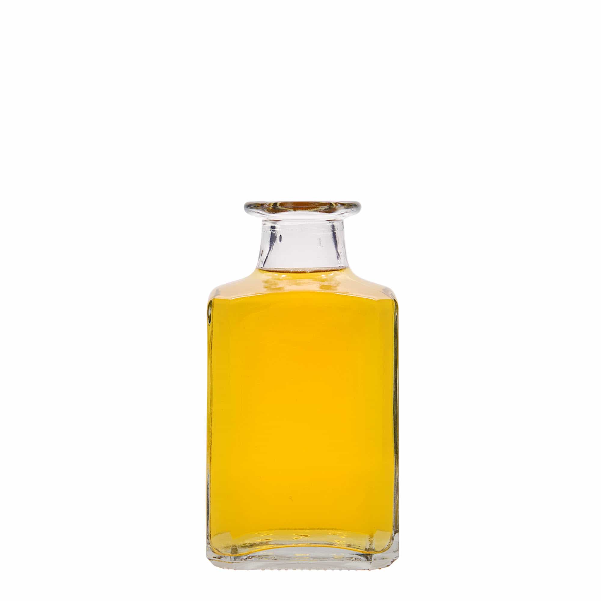 250 ml glassflaske "Torben", kvadratisk, åpning: Kork
