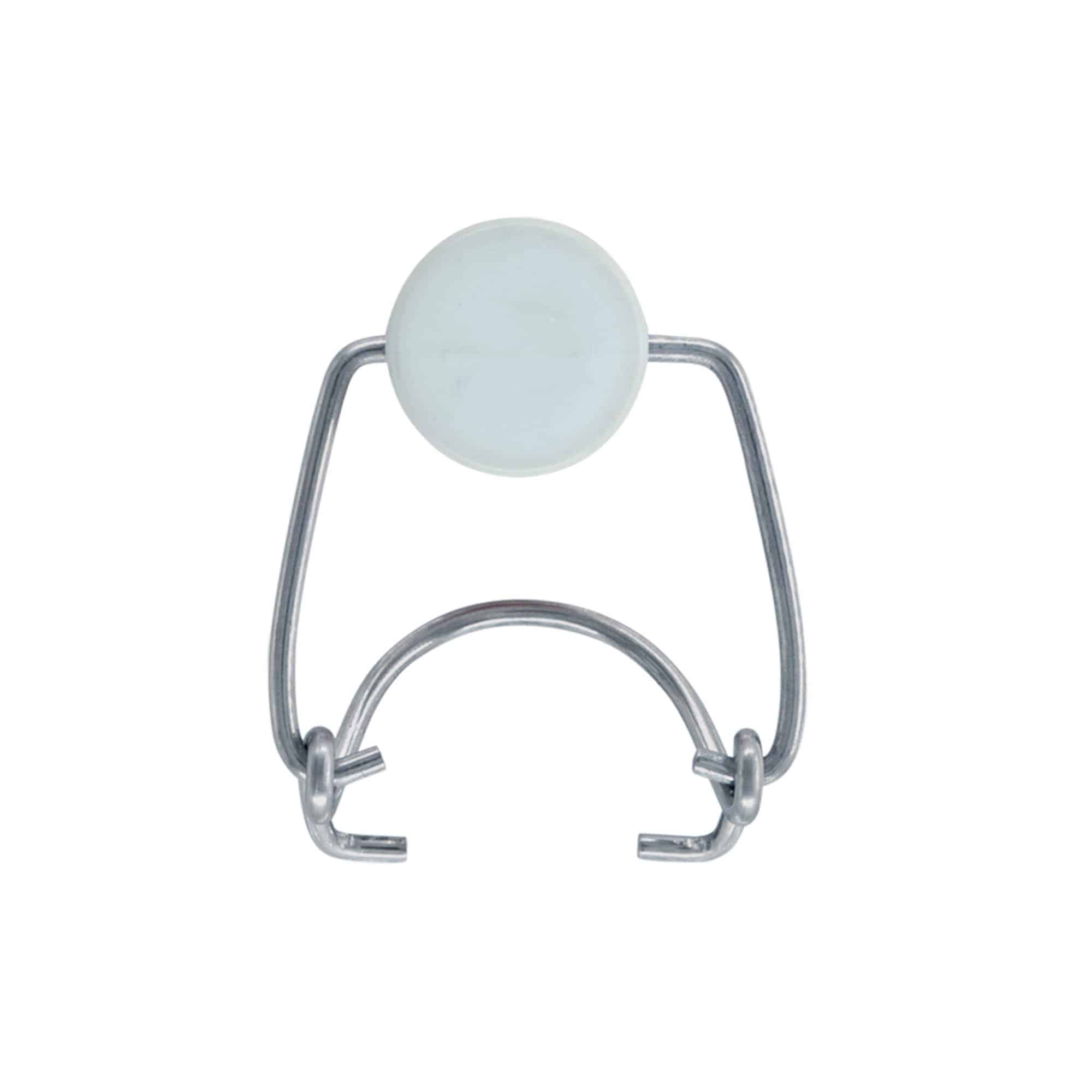 Standard spenne #, plast, rød-hvit