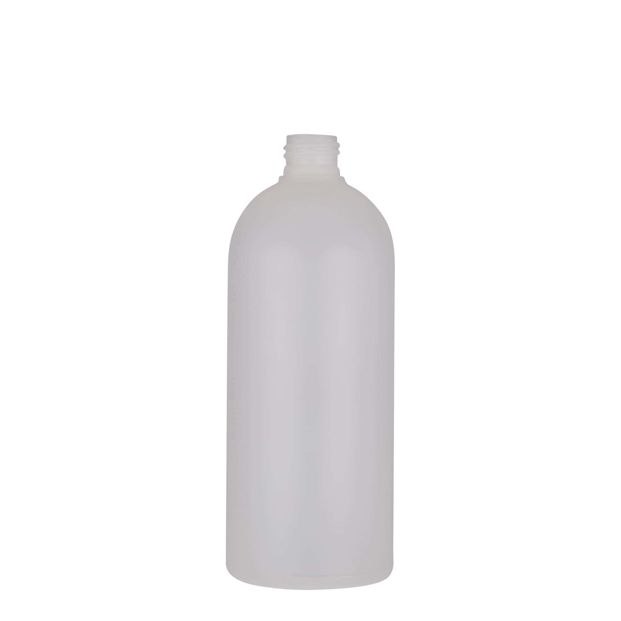 500 ml plastflaske 'Tuffy', HDPE, natur, åpning: 24/410
