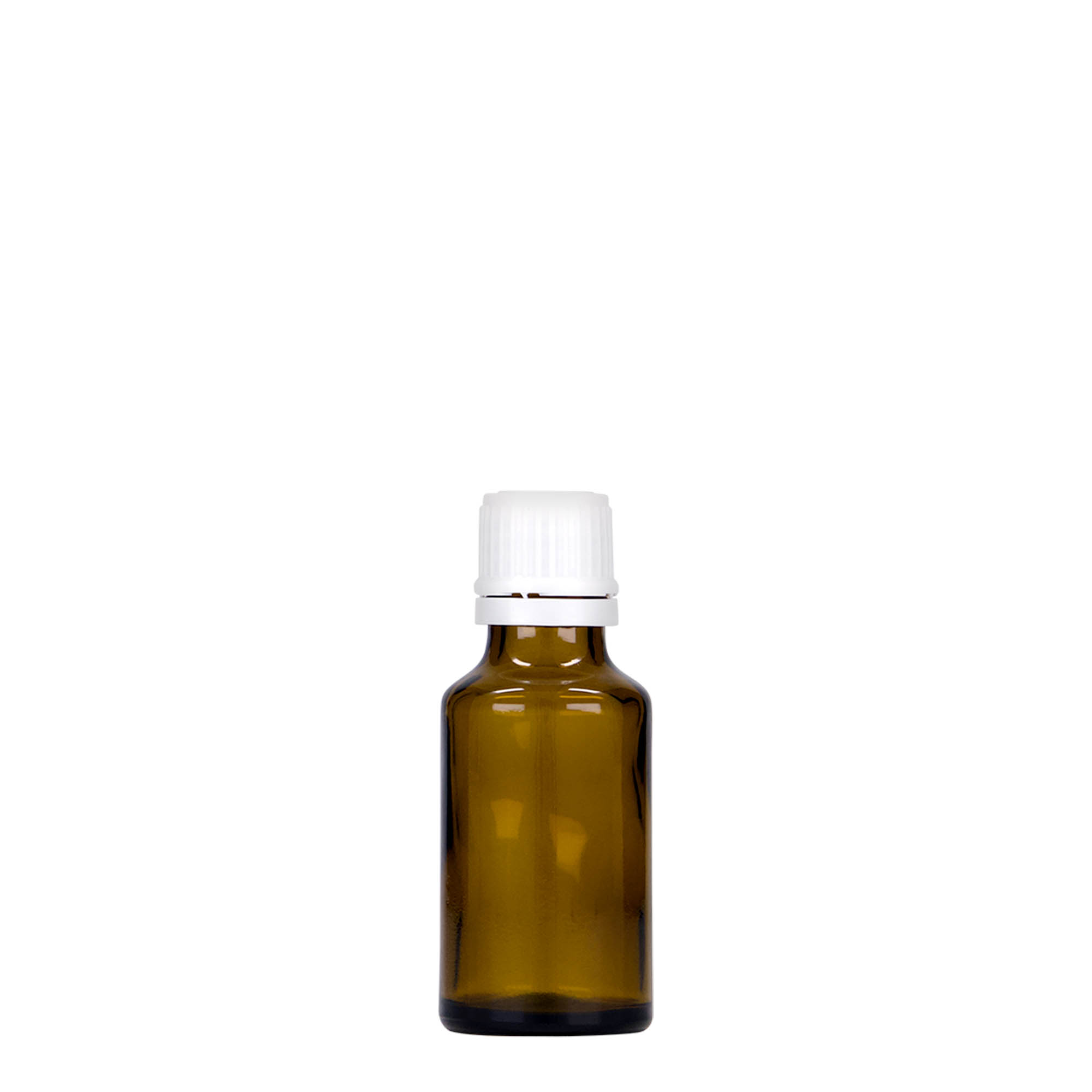 25 ml medisinsk flaske, glass, brun, åpning: DIN 18