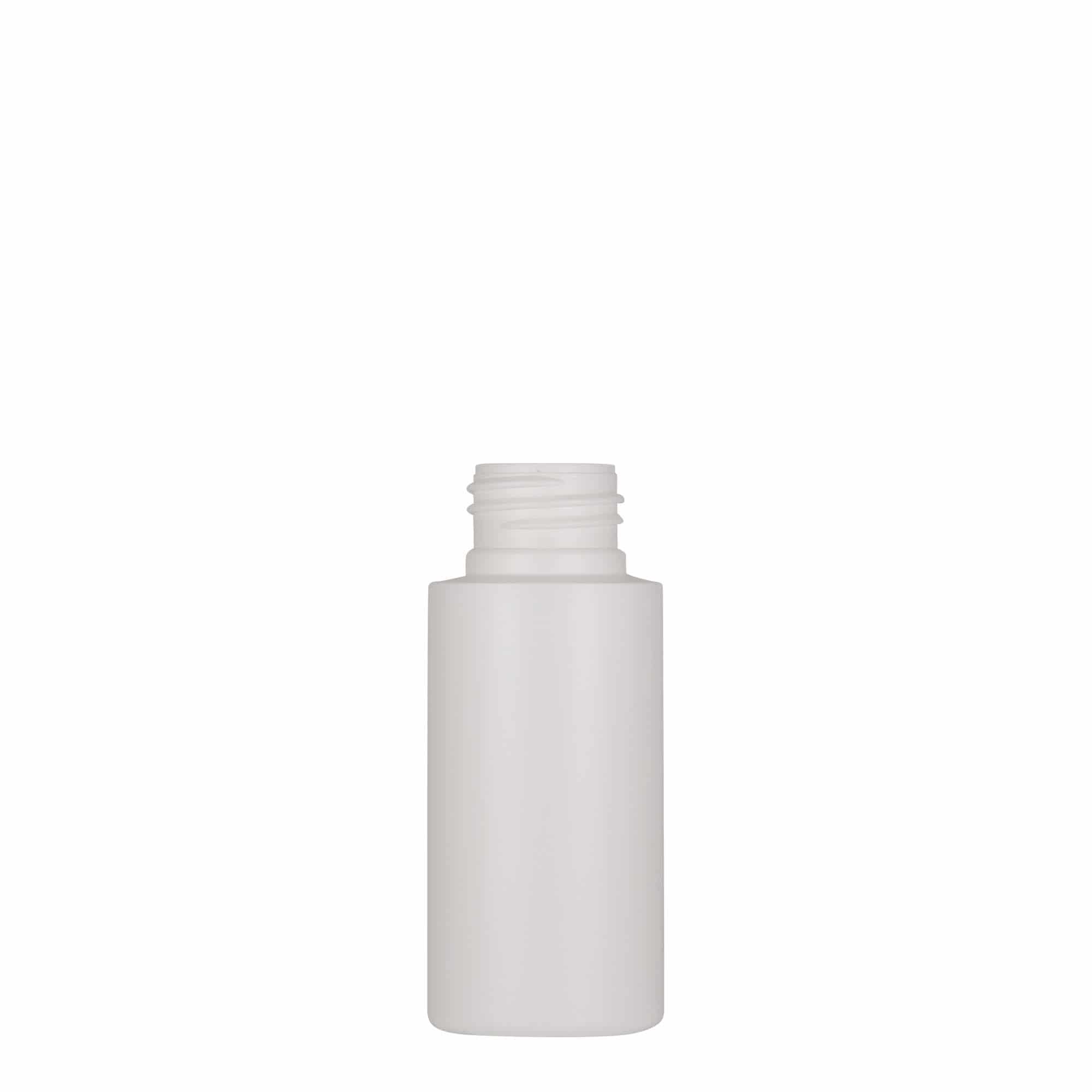 50 ml plastflaske "Pipe", Green HDPE, hvit, åpning: GPI 24/410 50 ml plastflaske "Pipe", Green HDPE, hvit, åpning: GPI 24/410