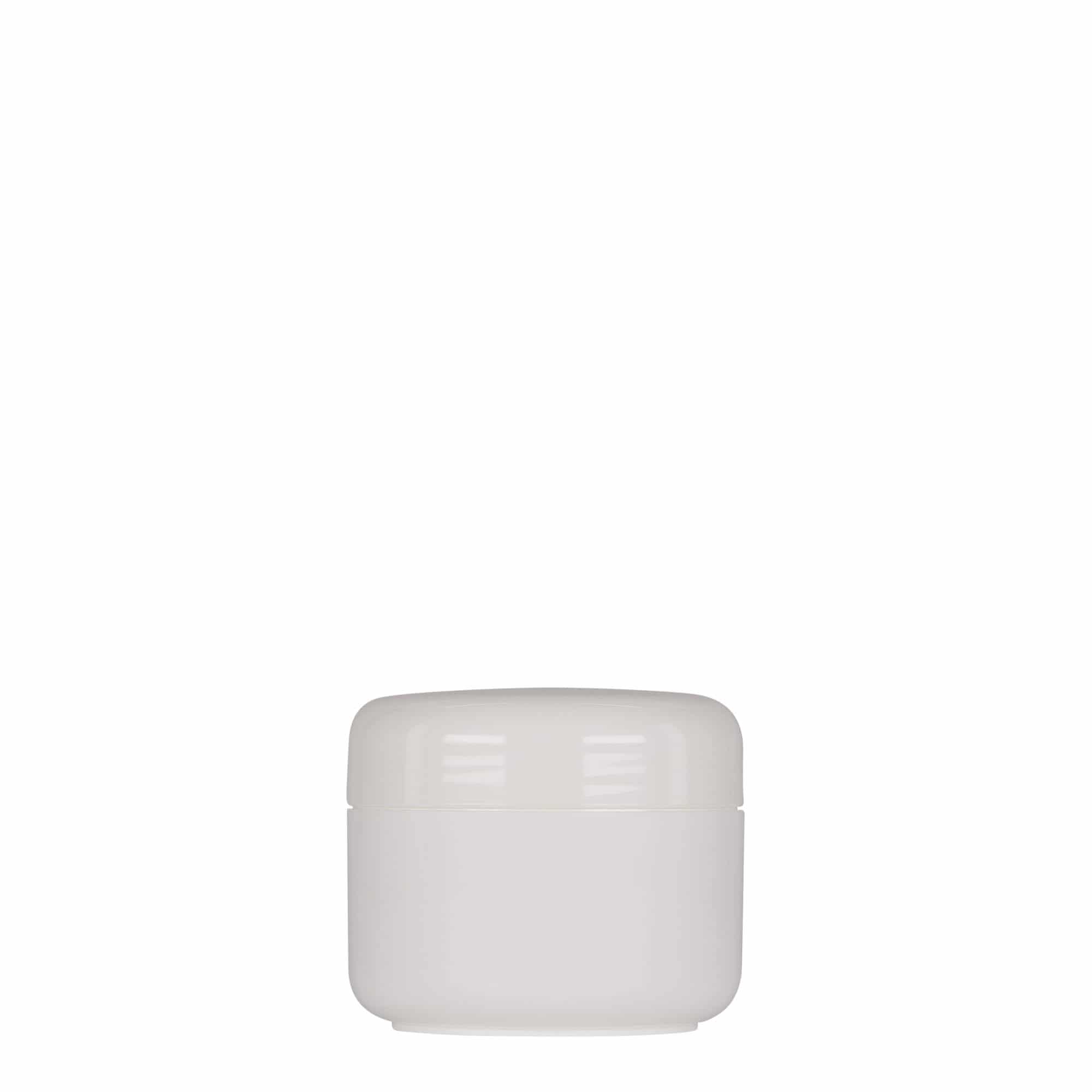 50 ml plastboks 'Bianca', PP, hvit, åpning: skrukork