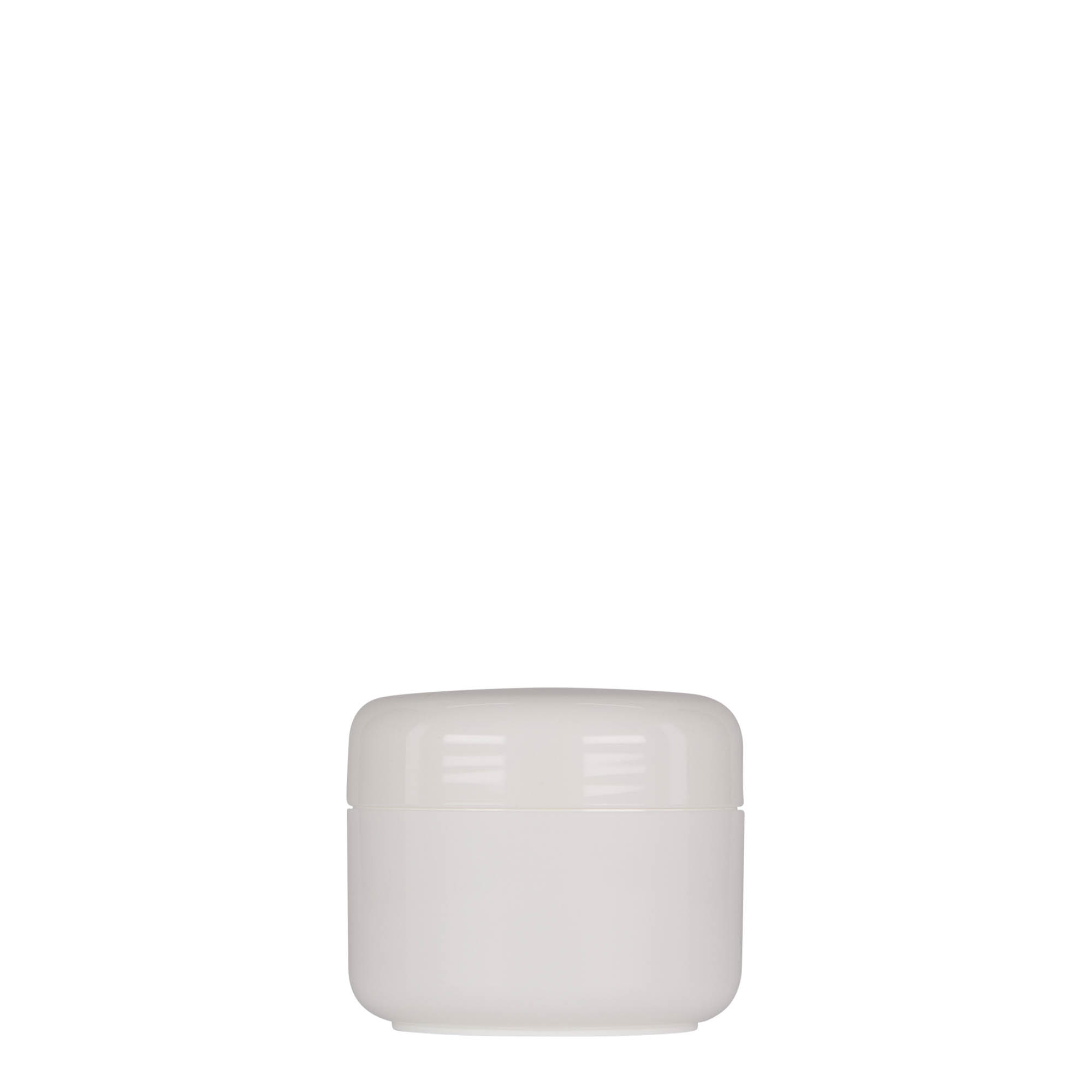 50 ml plastboks 'Bianca', PP, hvit, åpning: skrukork 50 ml plastboks 'Bianca', PP, hvit, åpning: skrukork