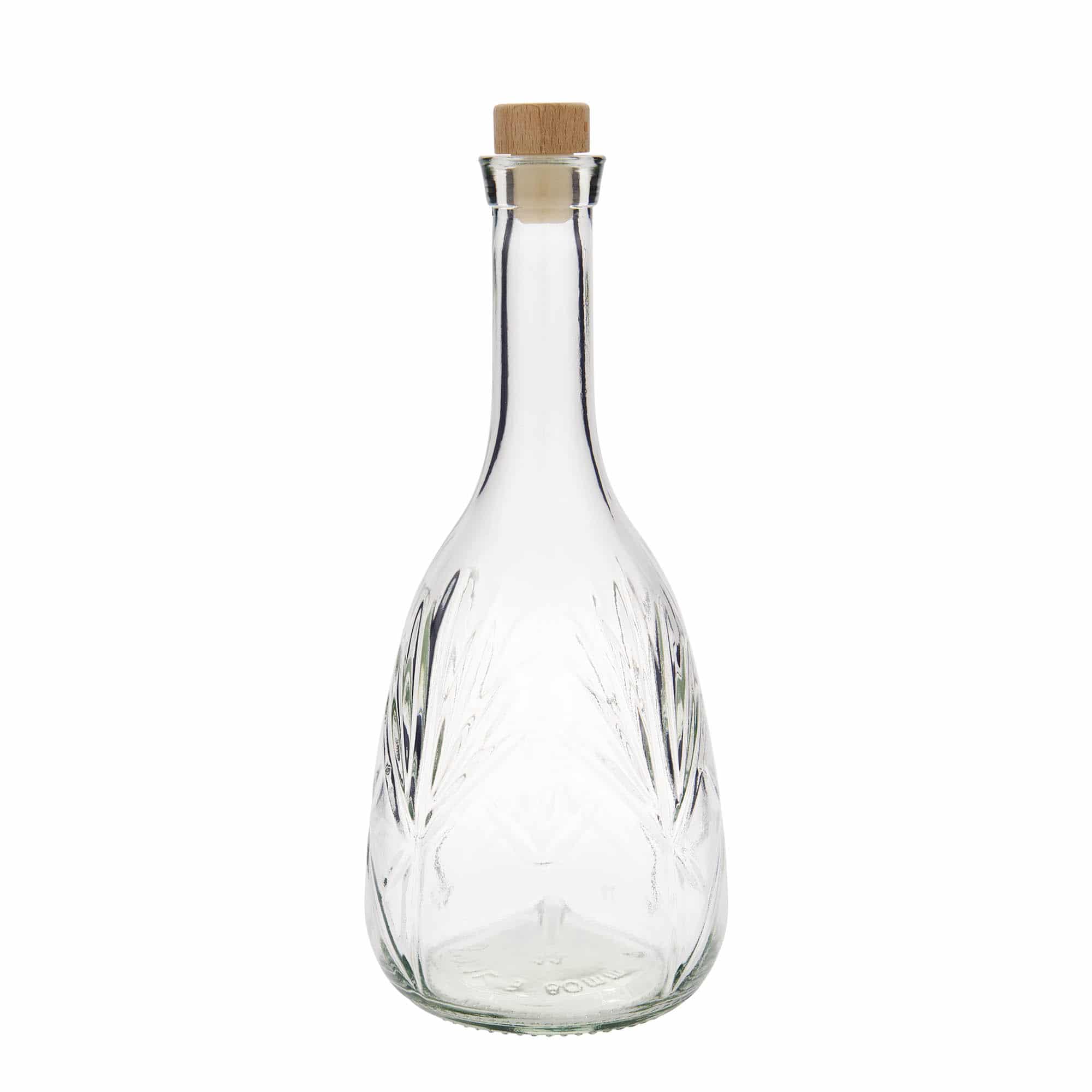 1000 ml glassflaske "Reliefa", åpning: Kork