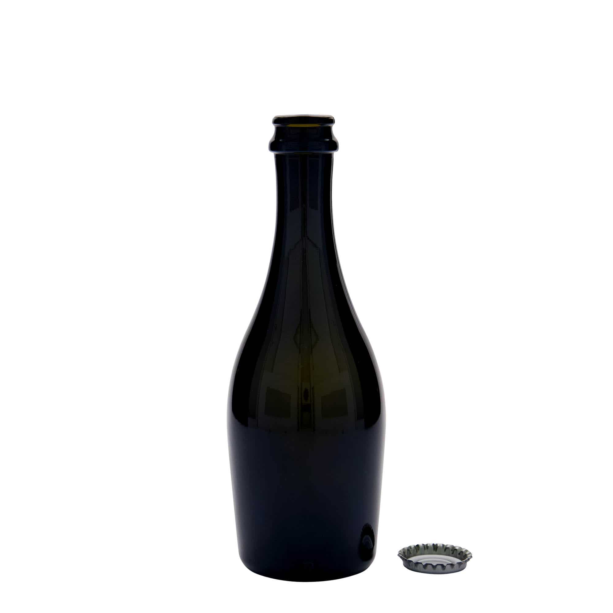 330 ml champagneflaske "Carmen", glass, antikkgrønn, åpning: Kronlokk 330 ml champagneflaske "Carmen", glass, antikkgrønn, åpning: Kronlokk