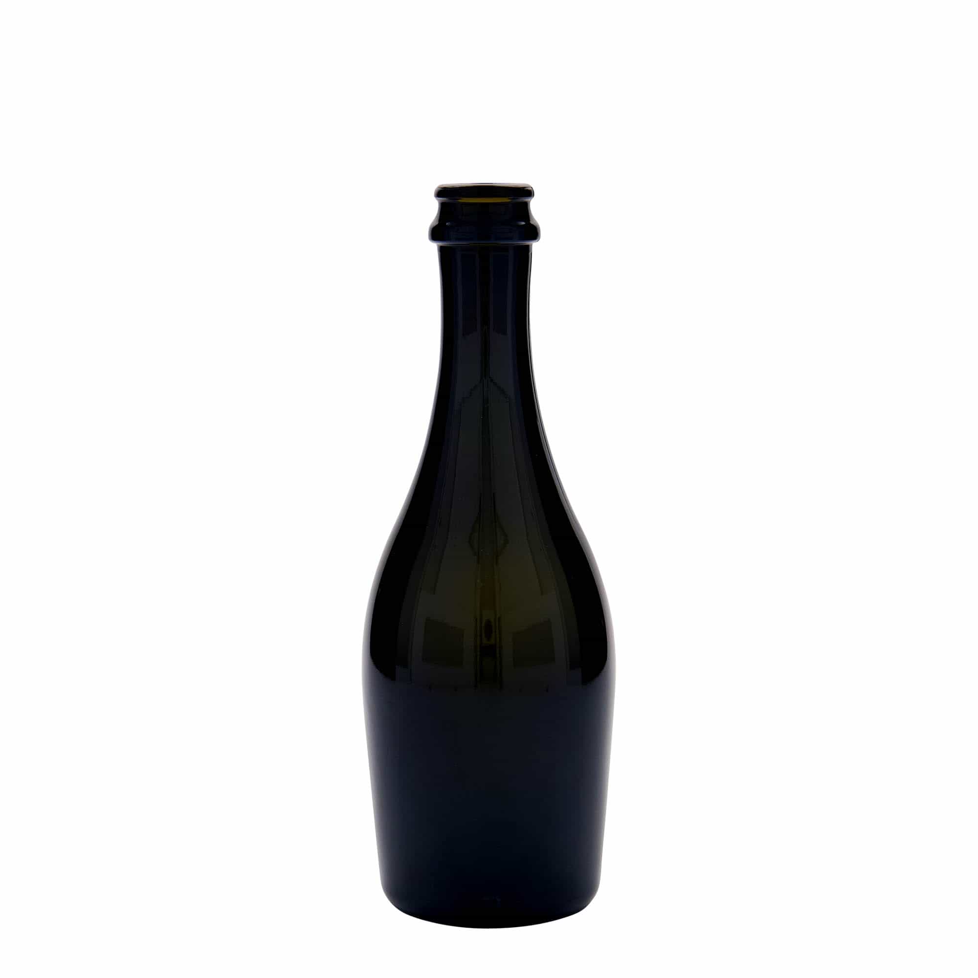 330 ml musserende vinflaske 'Carmen', glass, antikkgrønn, åpning: skrukork